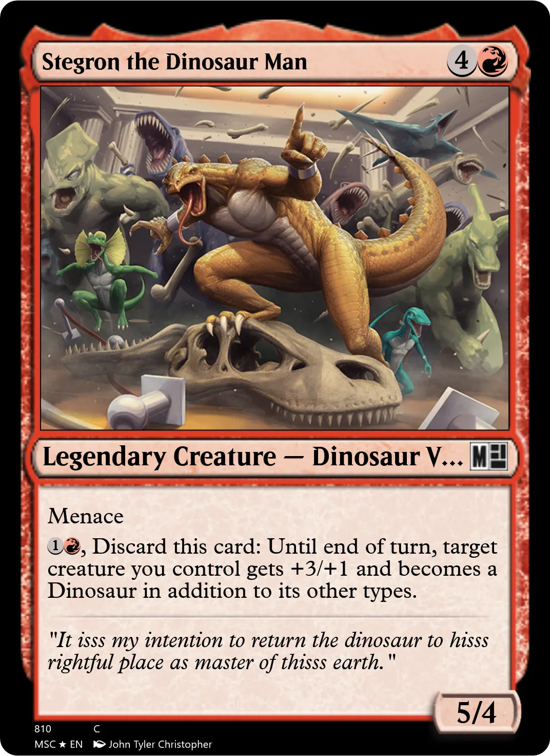 Stegron the Dinosaur Man