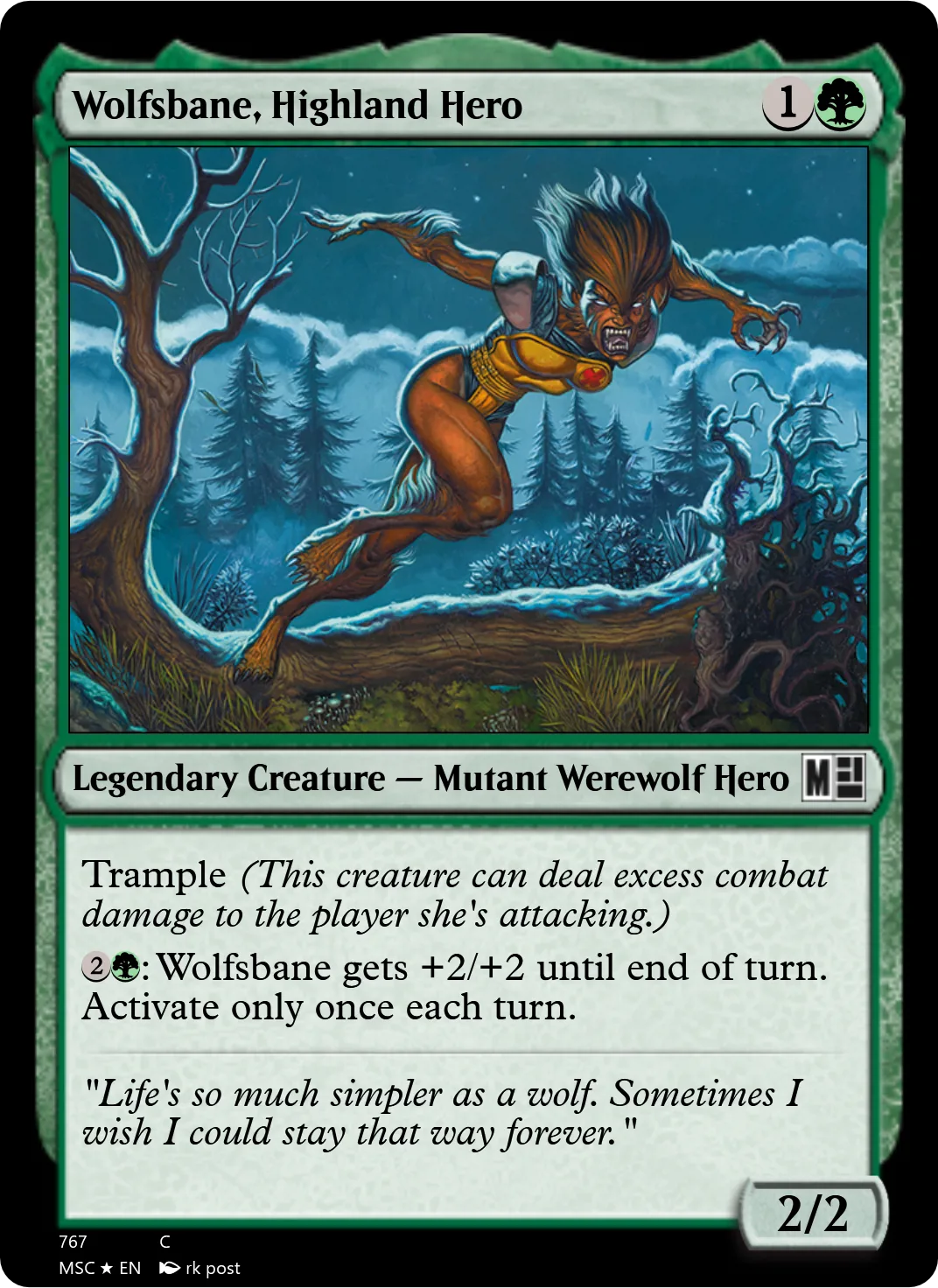 Wolfsbane, Highland Hero