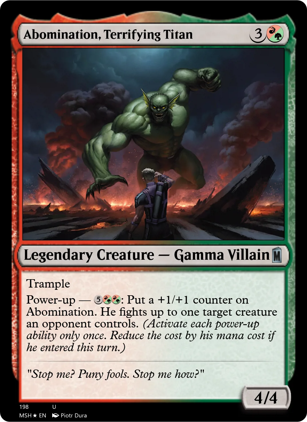 Abomination, Terrifying Titan