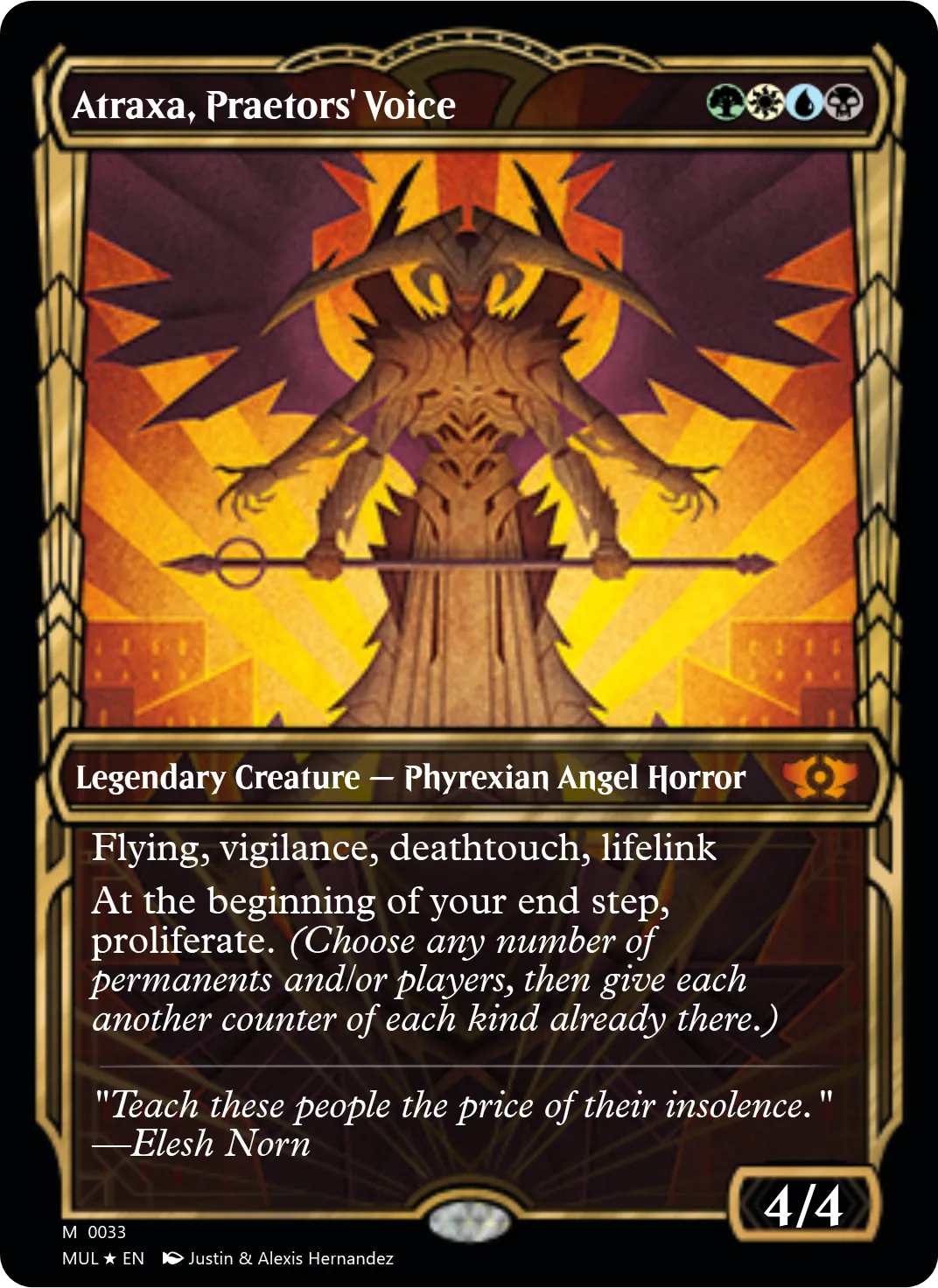 Atraxa, Praetors' Voice