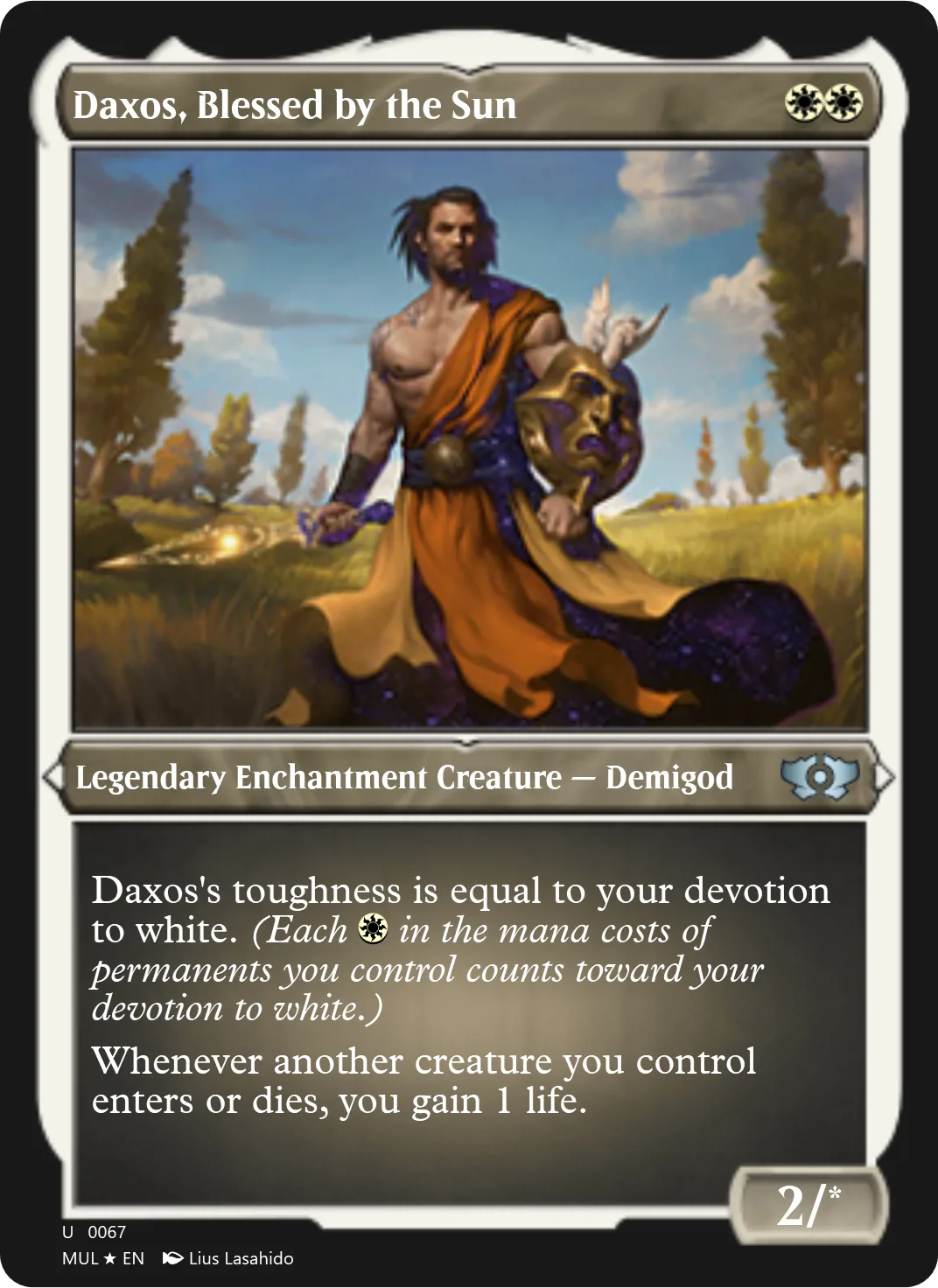 Daxos, Blessed by the Sun