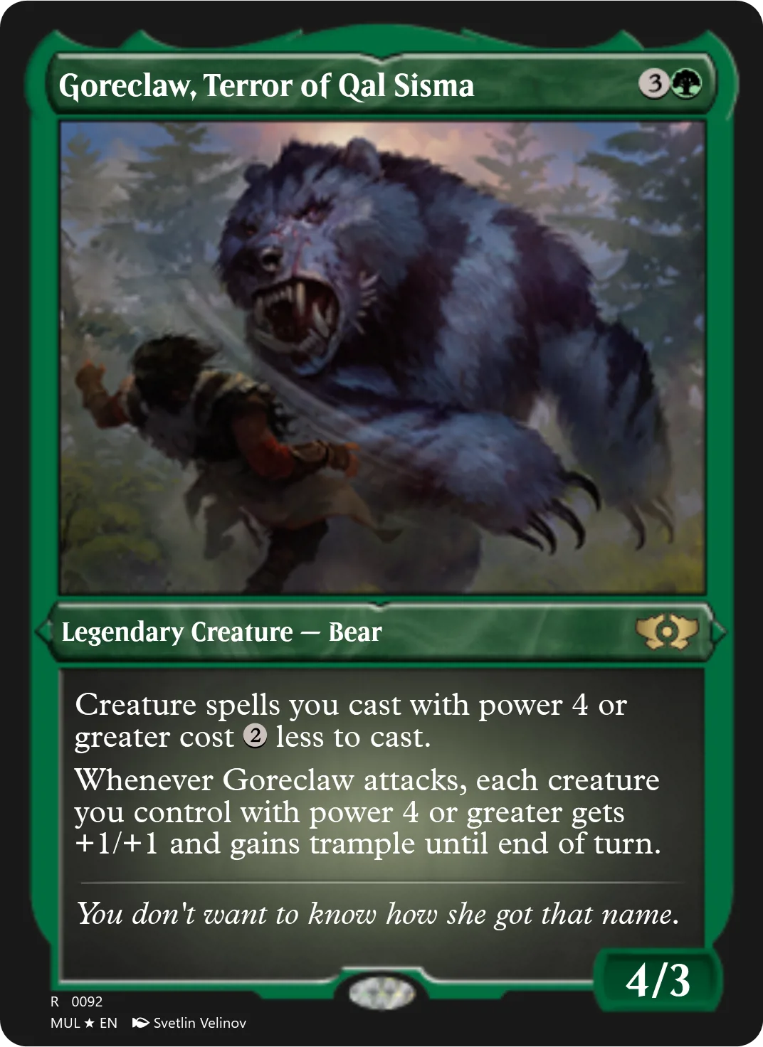 Goreclaw, Terror of Qal Sisma