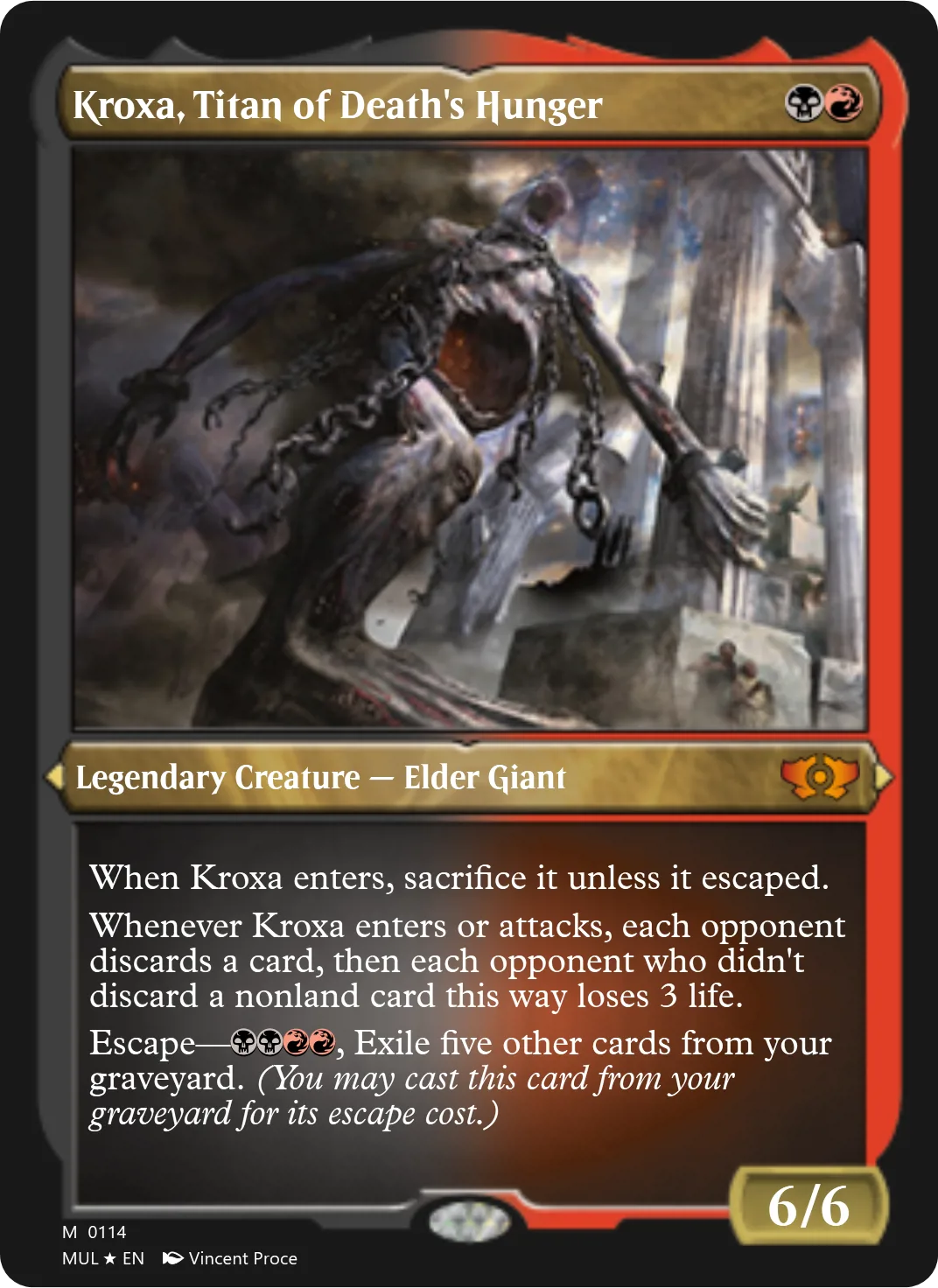 Kroxa, Titan of Death's Hunger