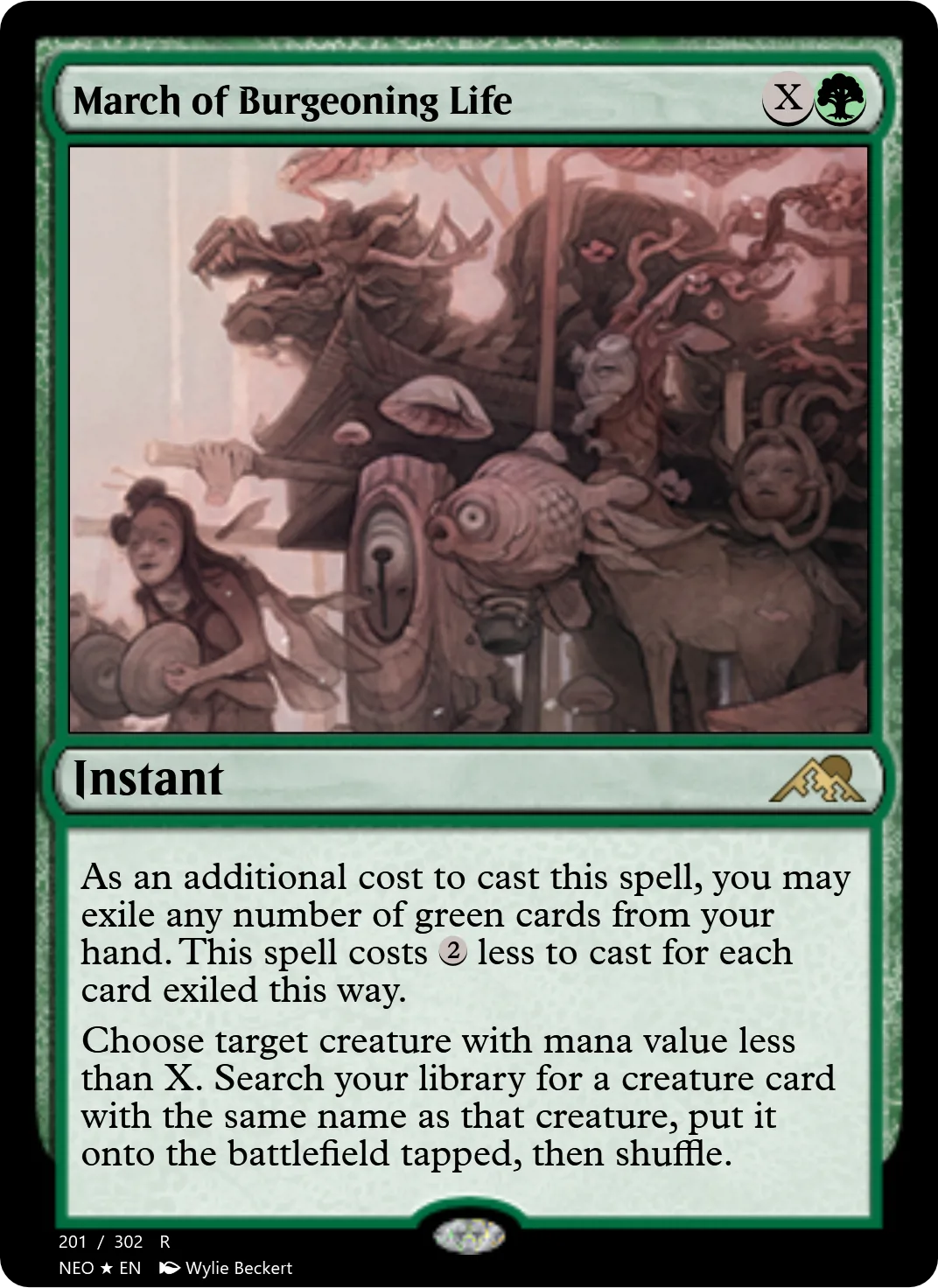 March of Burgeoning Life