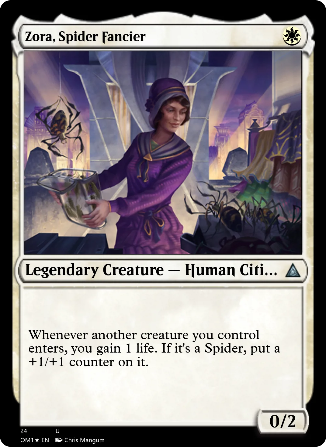 Zora, Spider Fancier