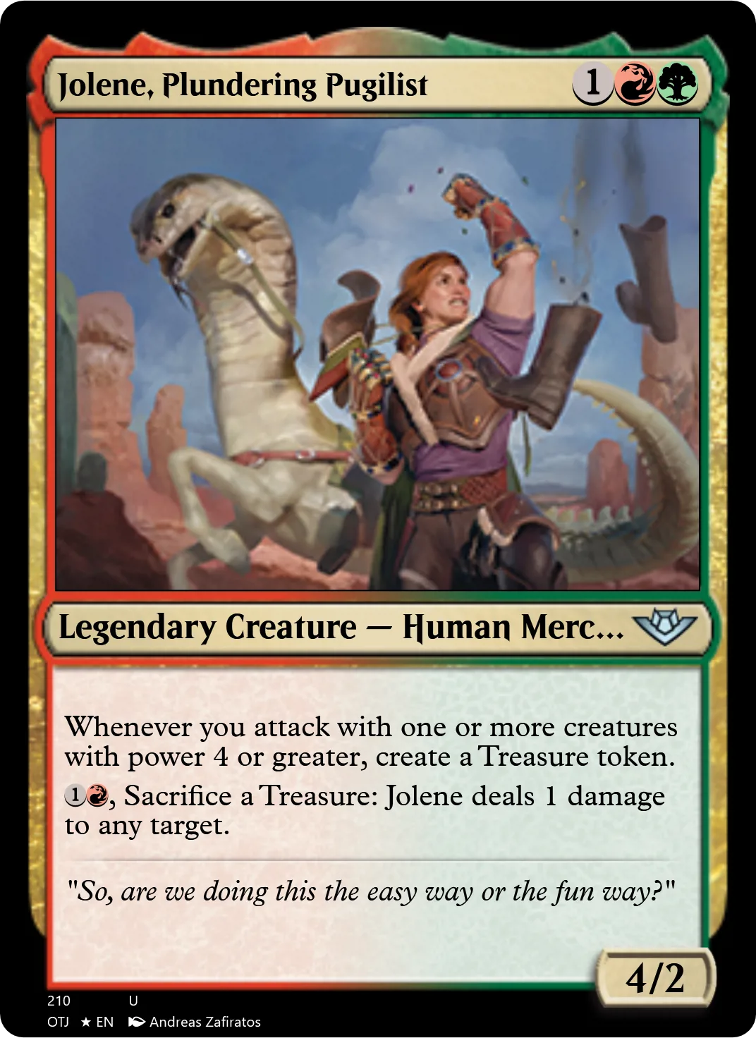 Jolene, Plundering Pugilist