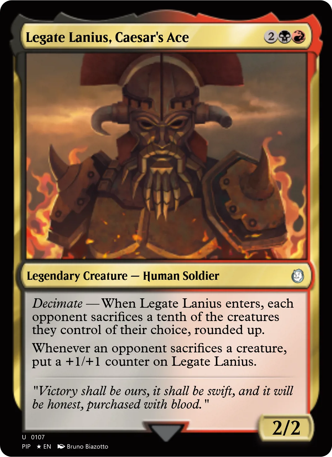 Legate Lanius, Caesar's Ace