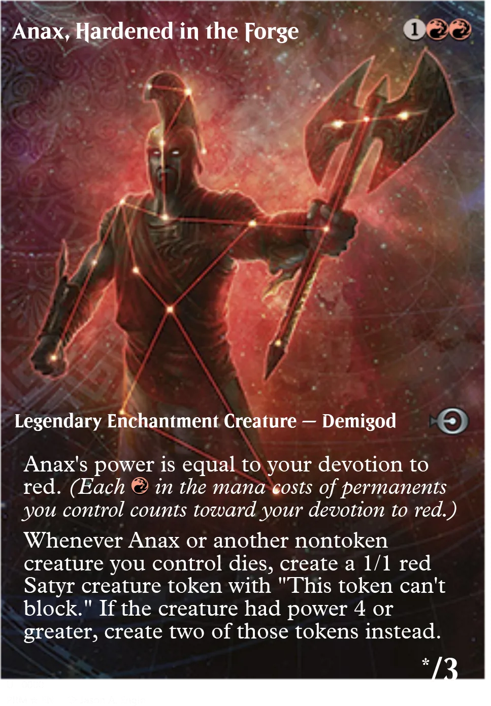 Anax, Hardened in the Forge