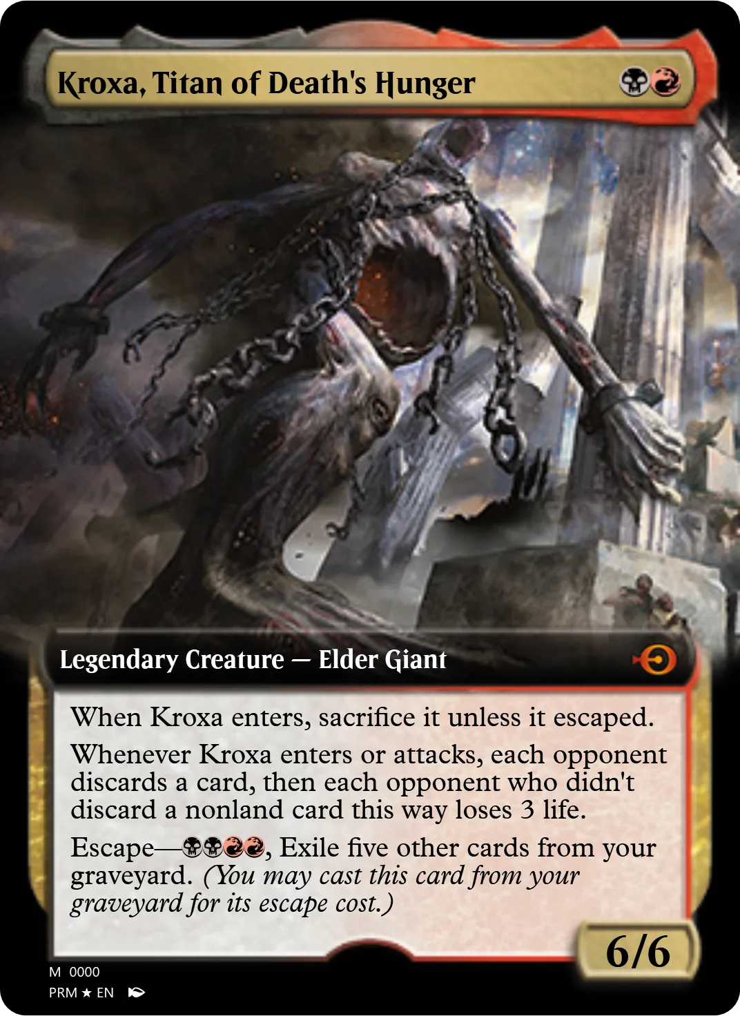 Kroxa, Titan of Death's Hunger