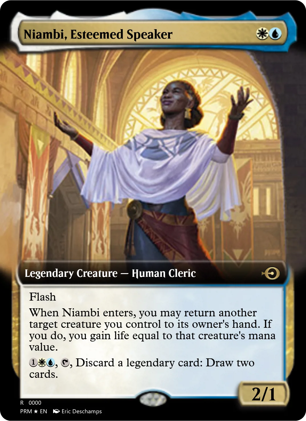 Niambi, Esteemed Speaker