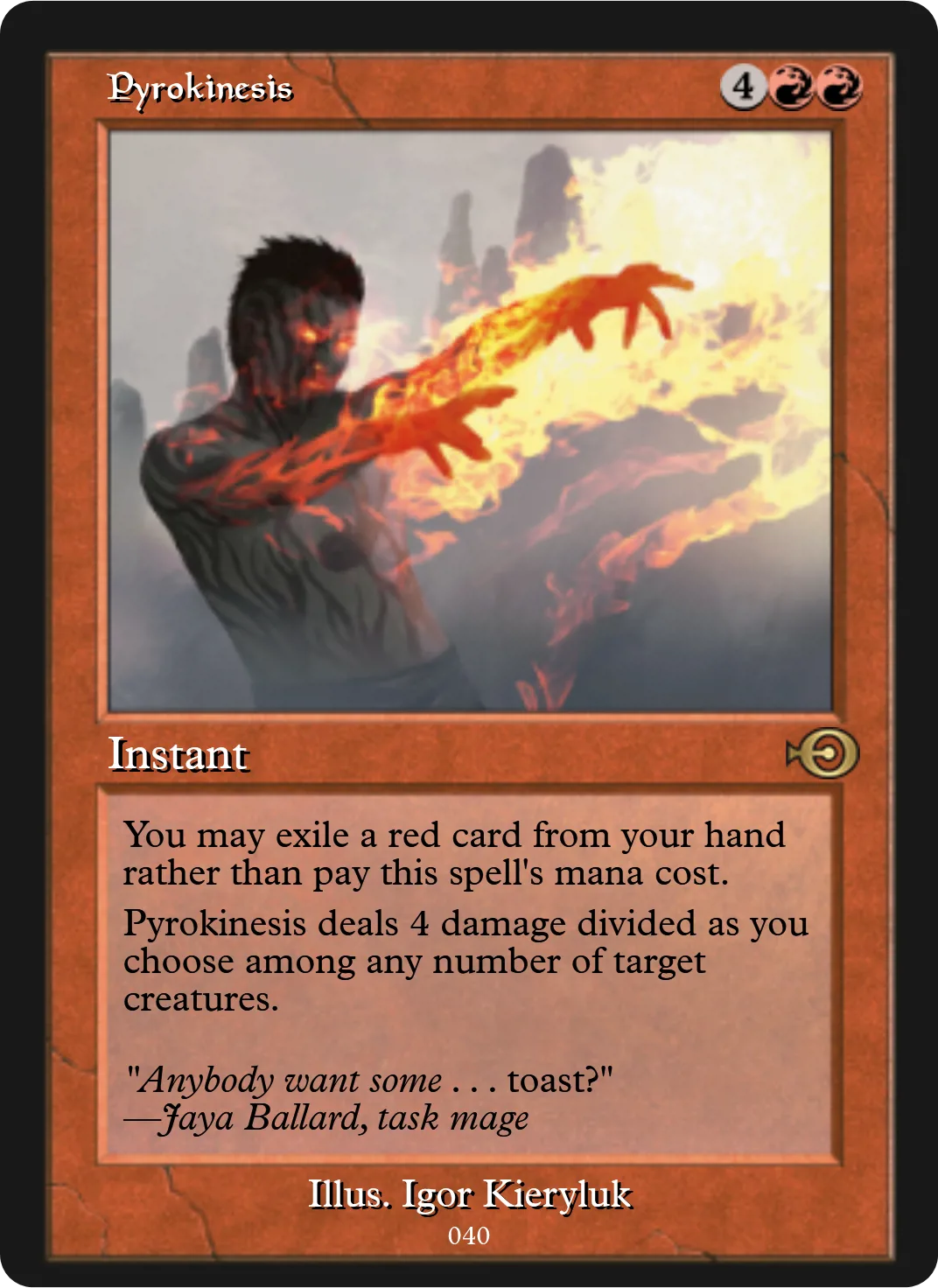 Pyrokinesis