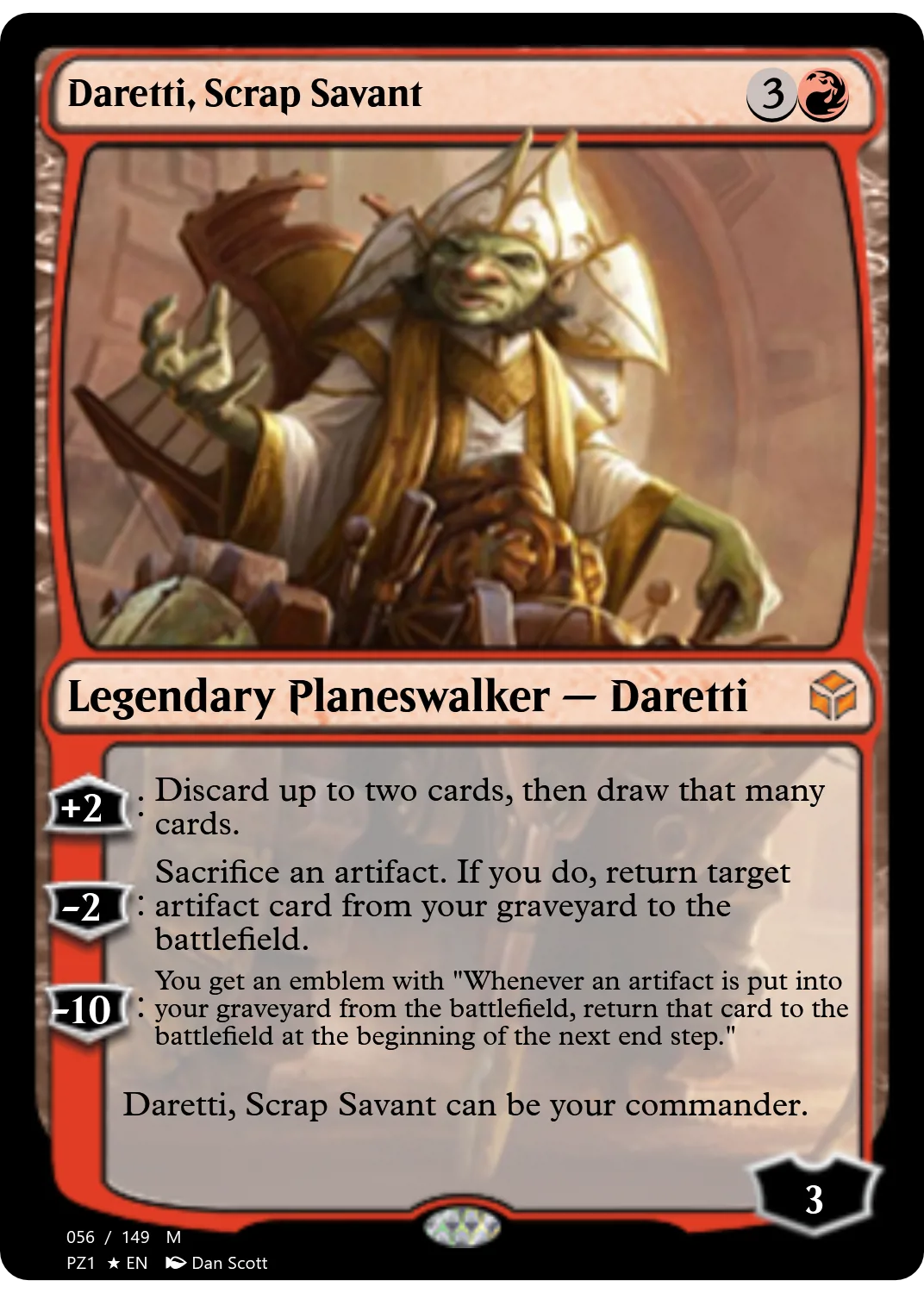 Daretti, Scrap Savant