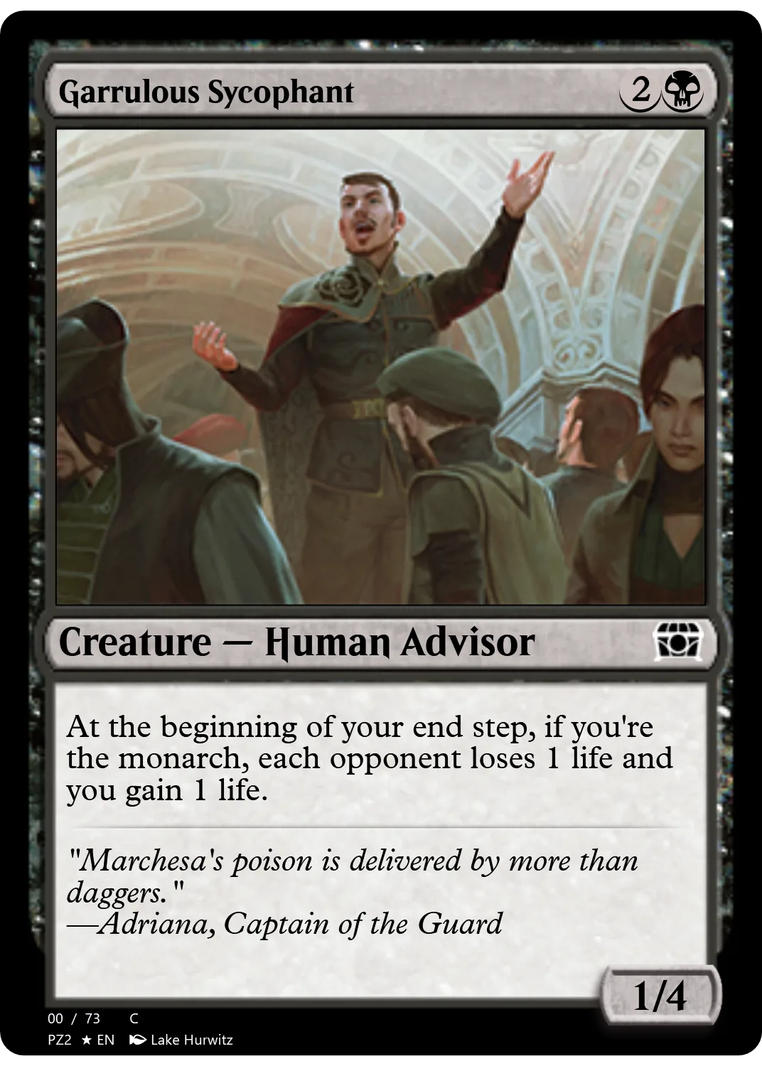 Garrulous Sycophant