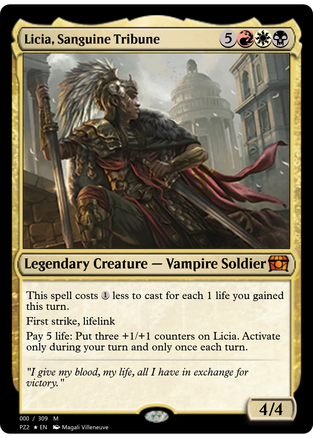 Licia, Sanguine Tribune