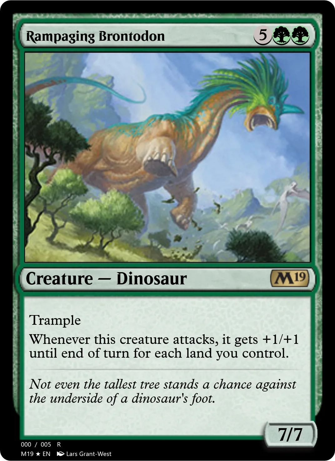 Rampaging Brontodon
