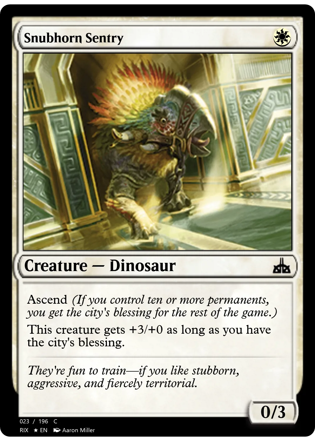 Snubhorn Sentry
