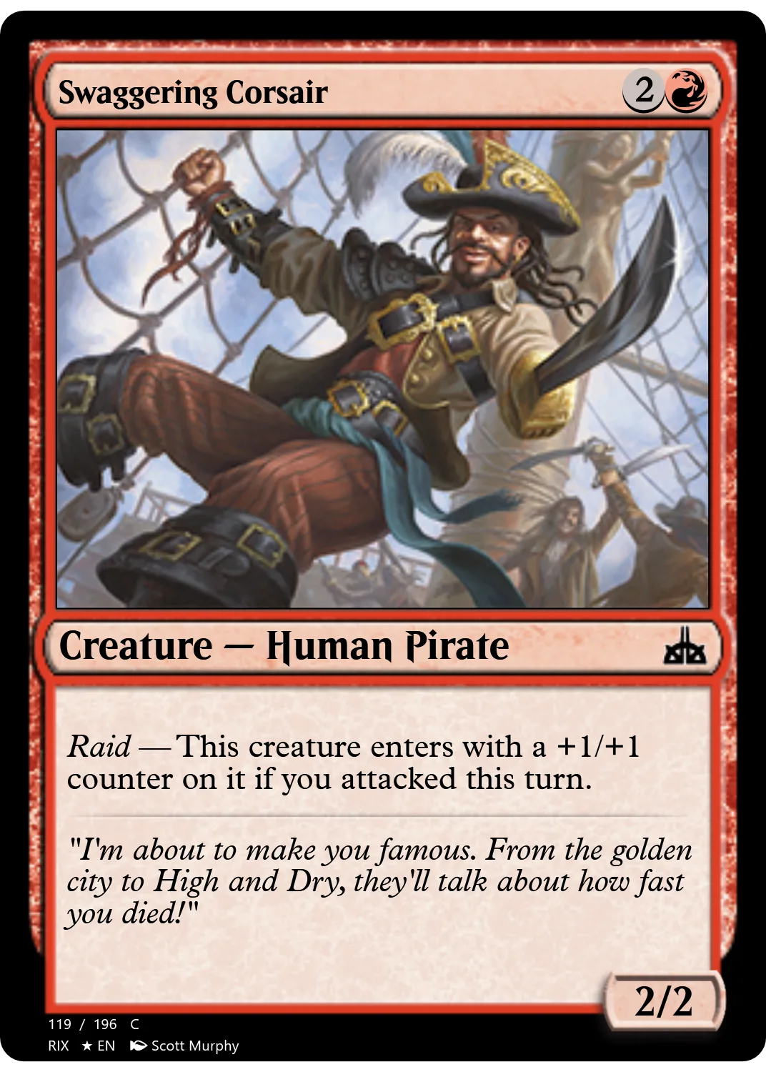 Swaggering Corsair