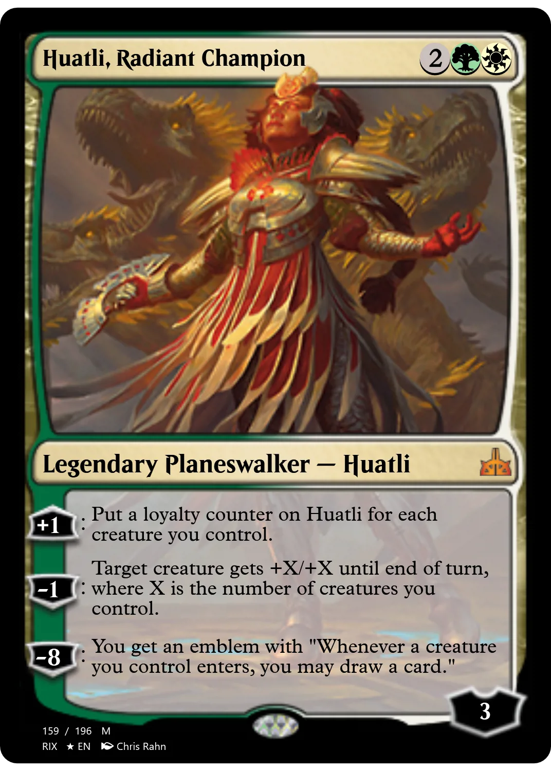 Huatli, Radiant Champion