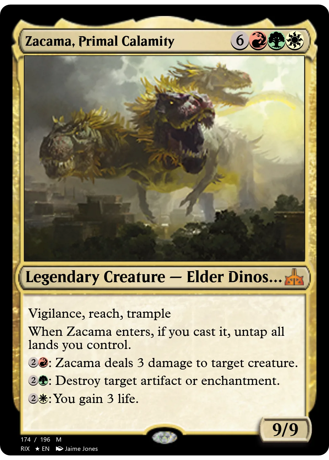Zacama, Primal Calamity