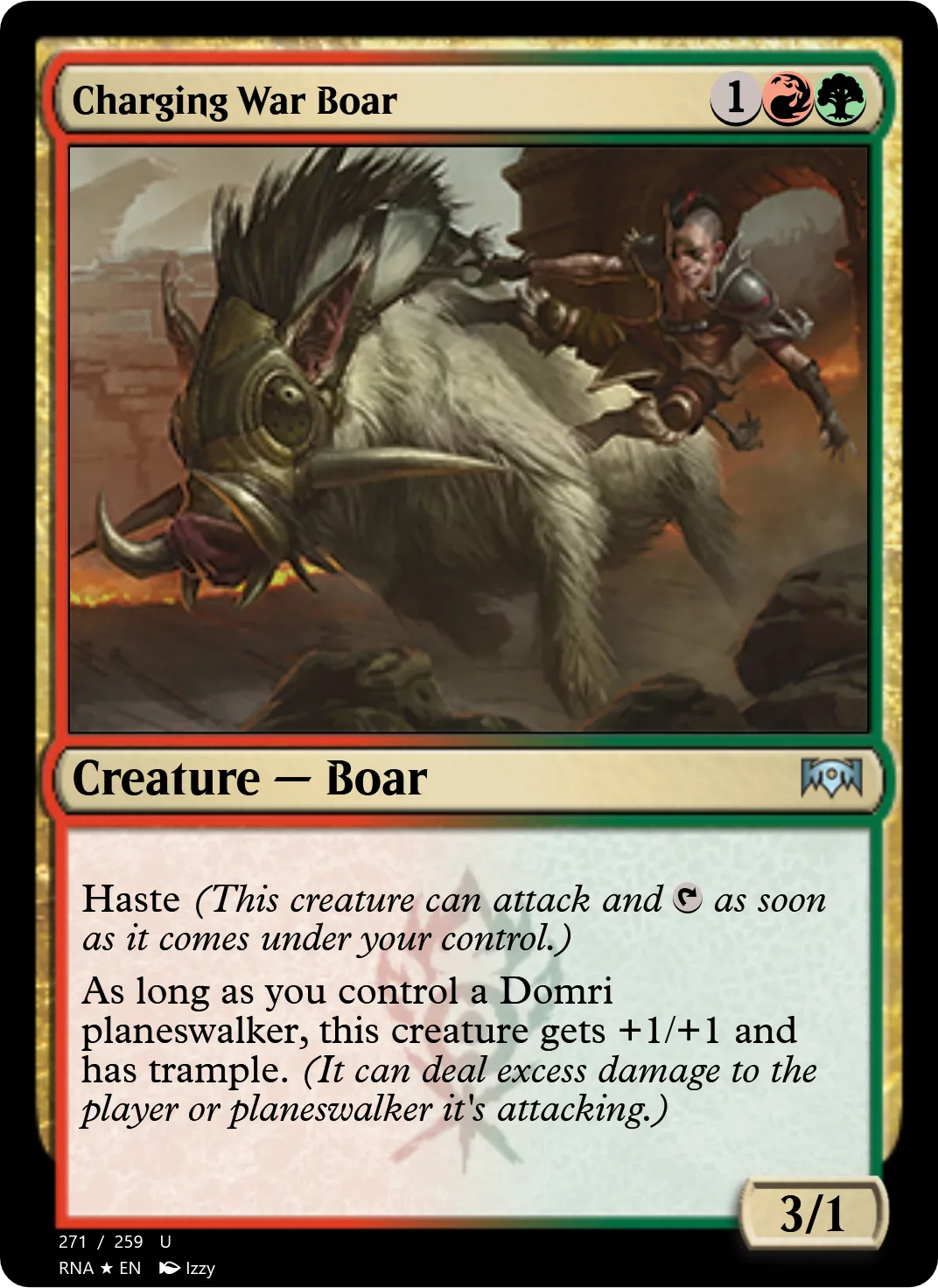 Charging War Boar