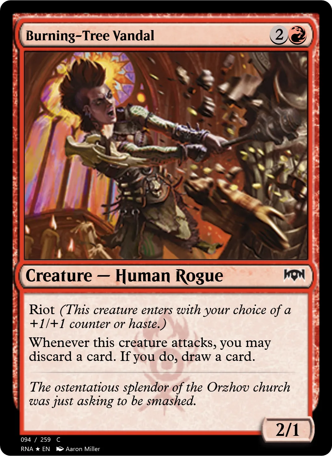 Burning-Tree Vandal