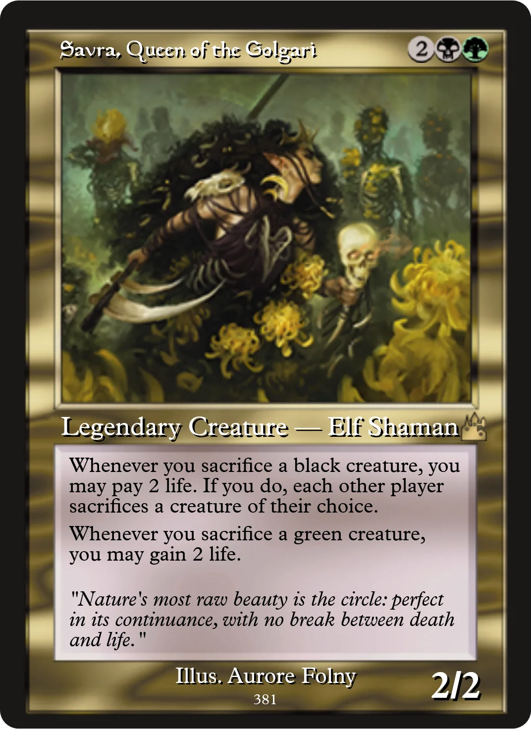 Savra, Queen of the Golgari