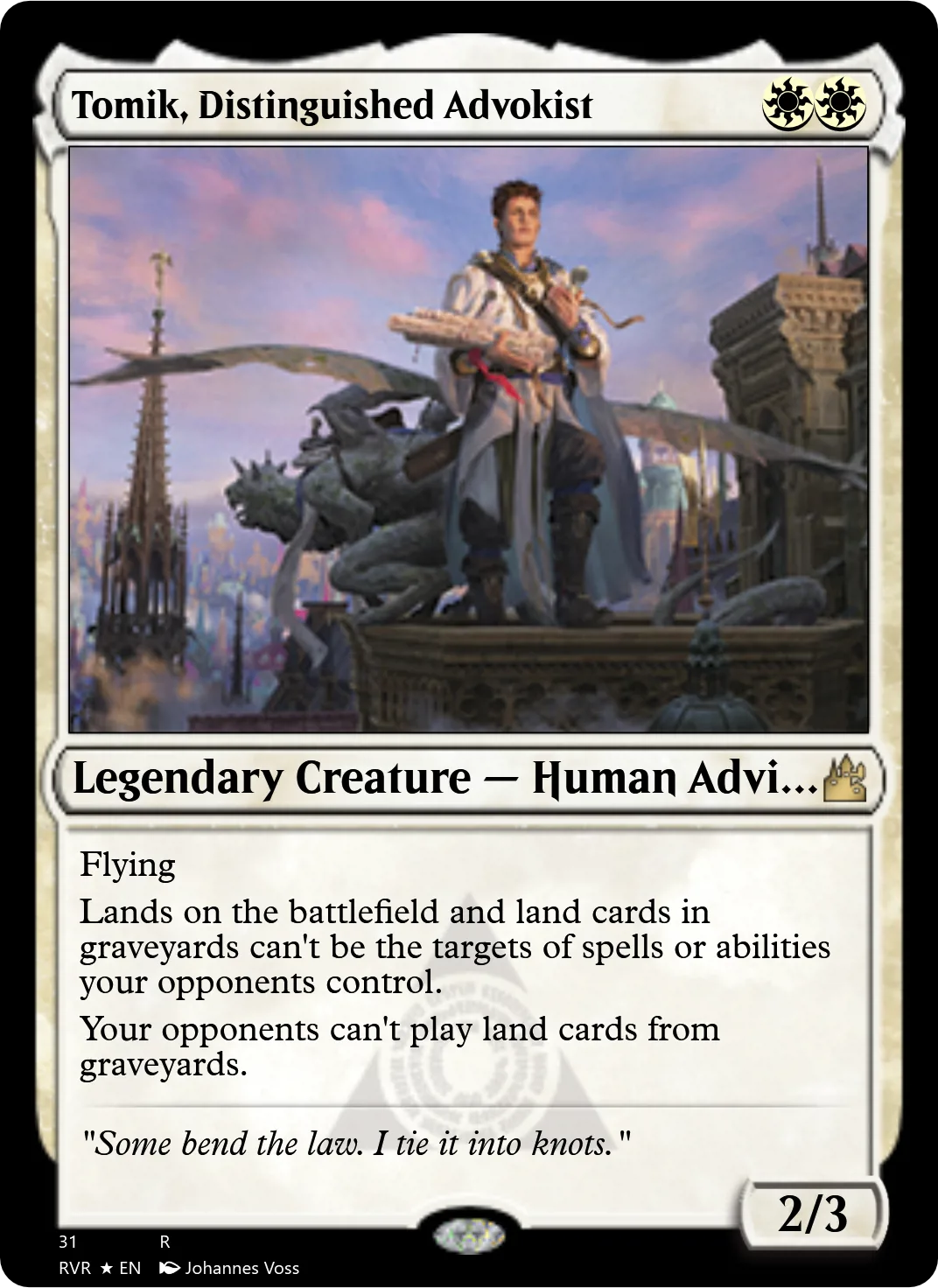 Tomik, Distinguished Advokist