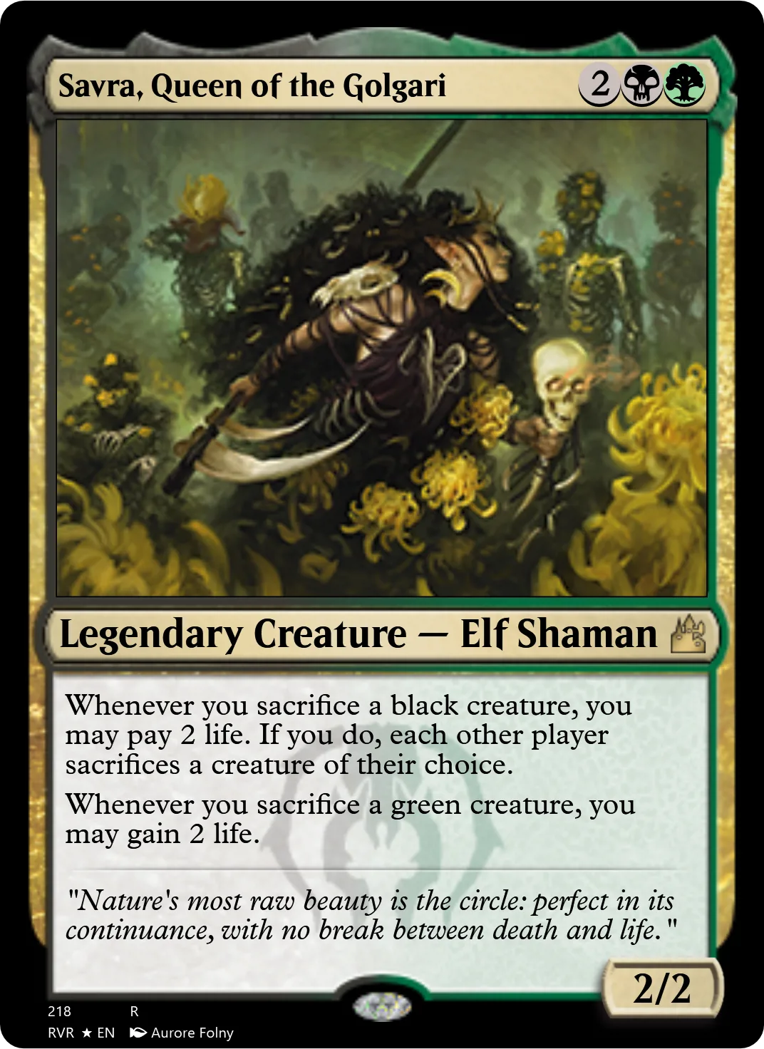 Savra, Queen of the Golgari