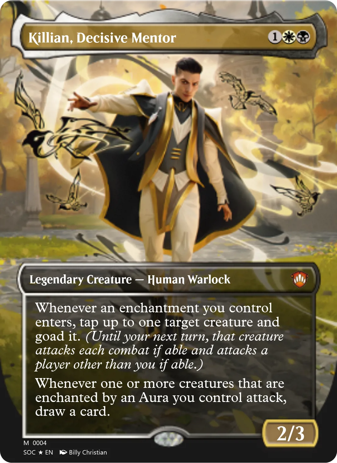 Killian, Decisive Mentor