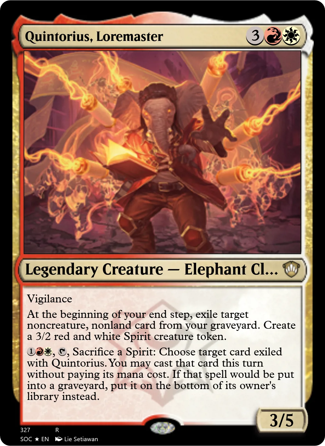 Quintorius, Loremaster
