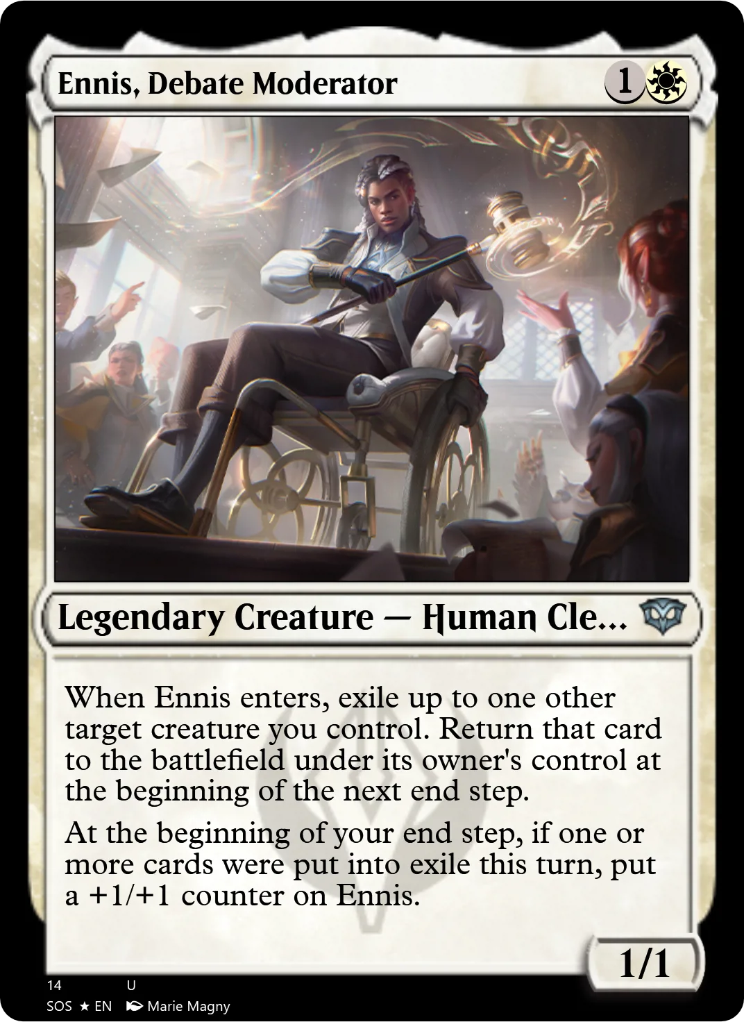 Ennis, Debate Moderator