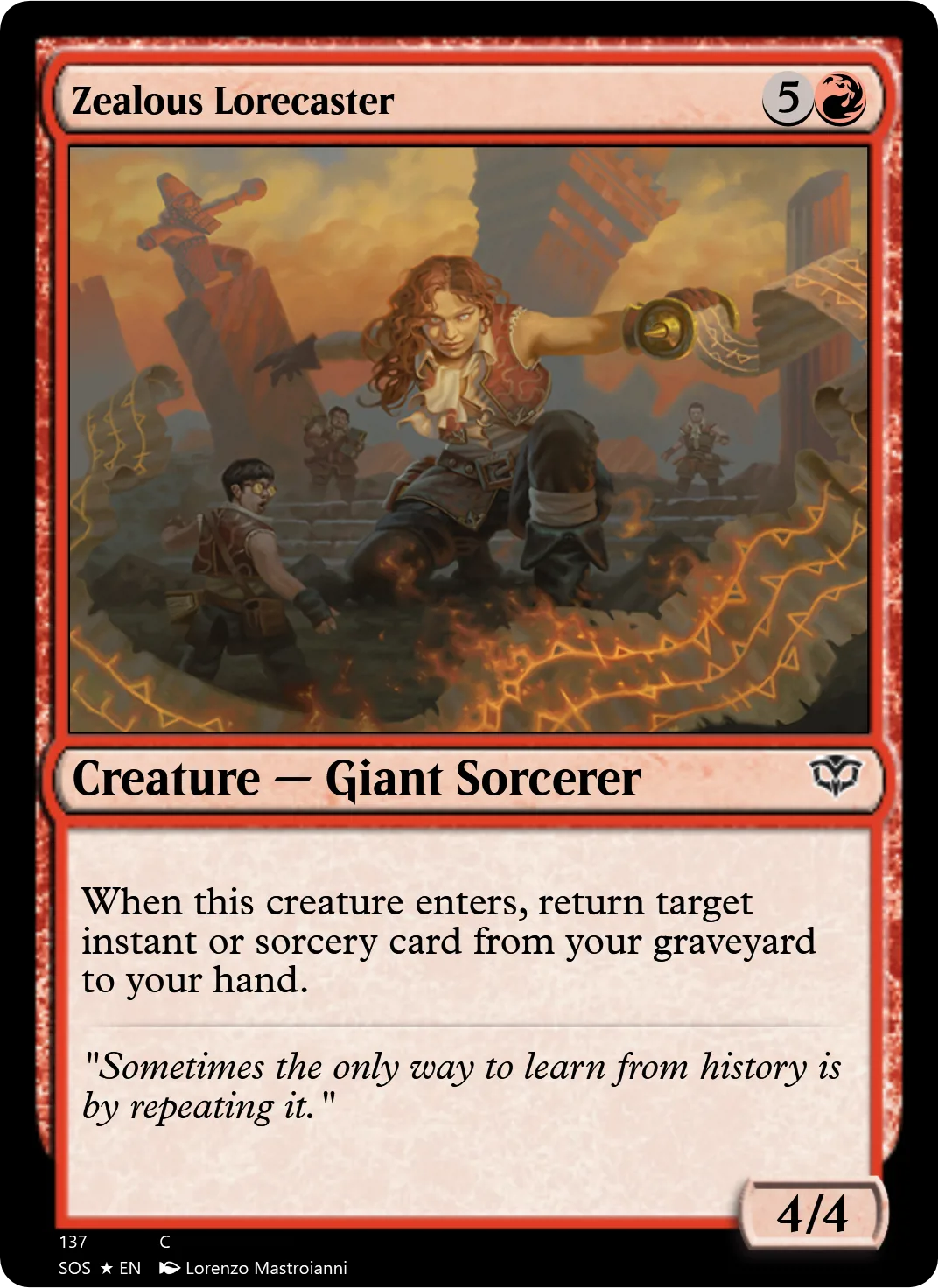Zealous Lorecaster