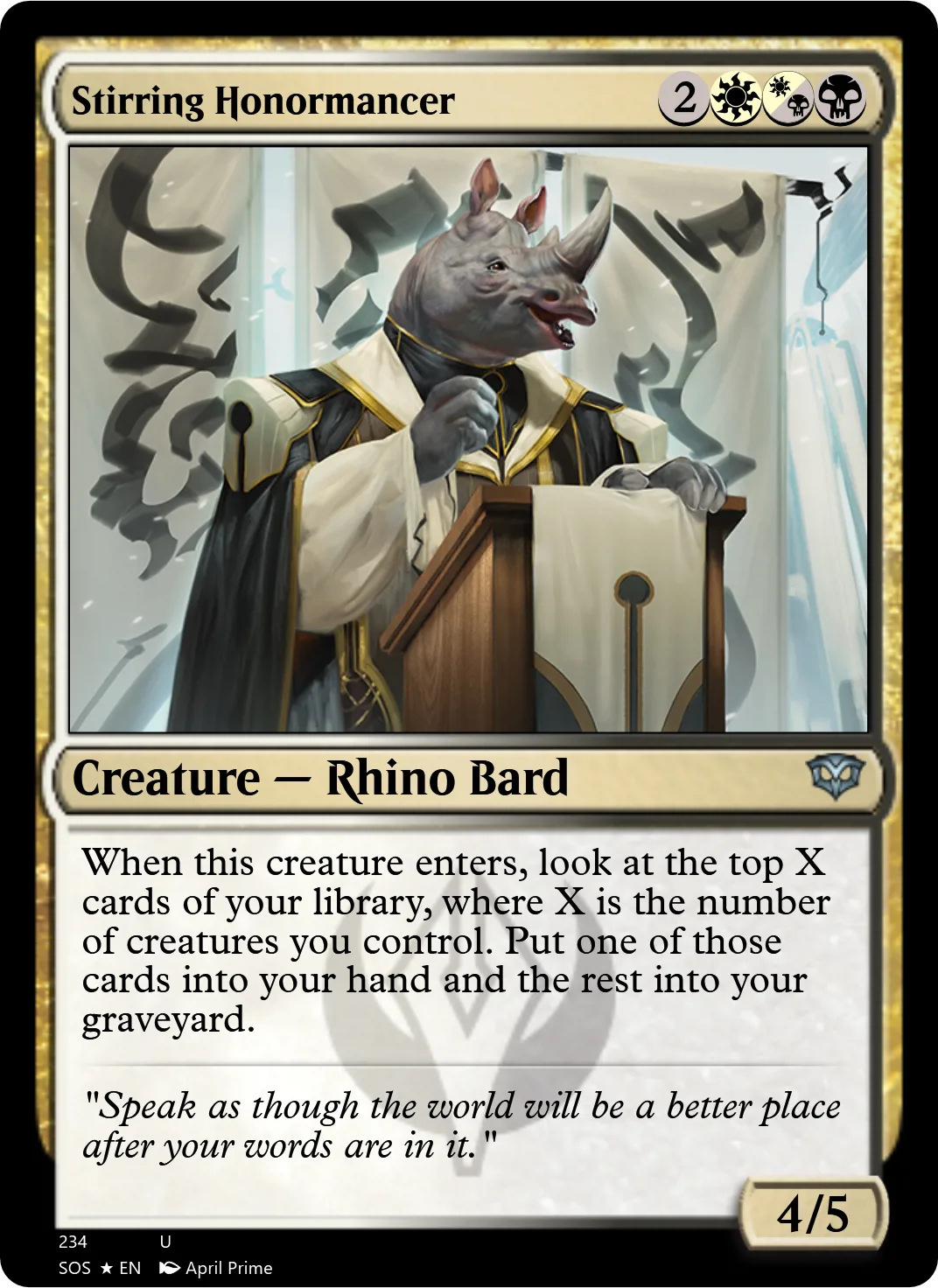 Stirring Honormancer
