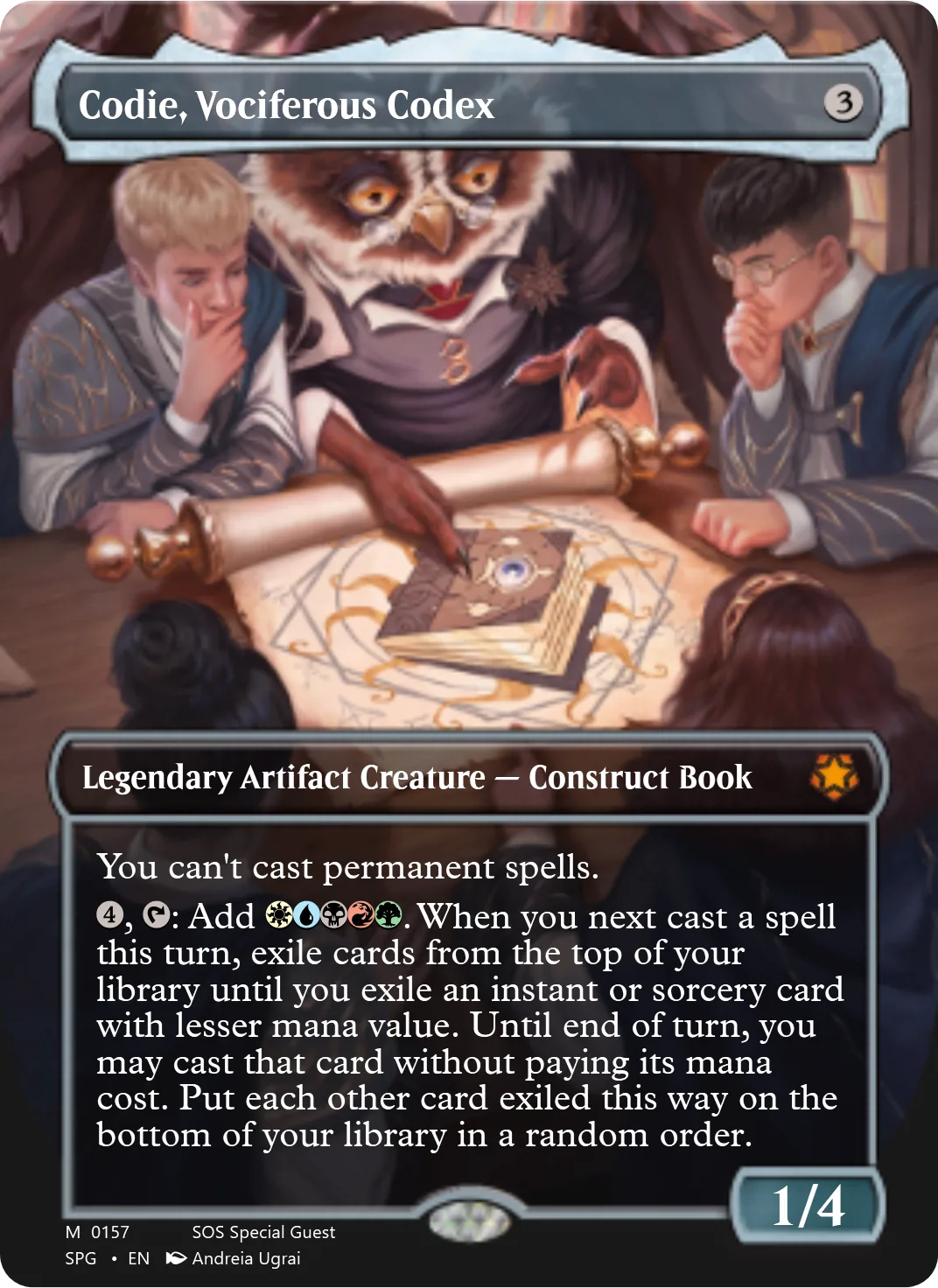 Codie, Vociferous Codex