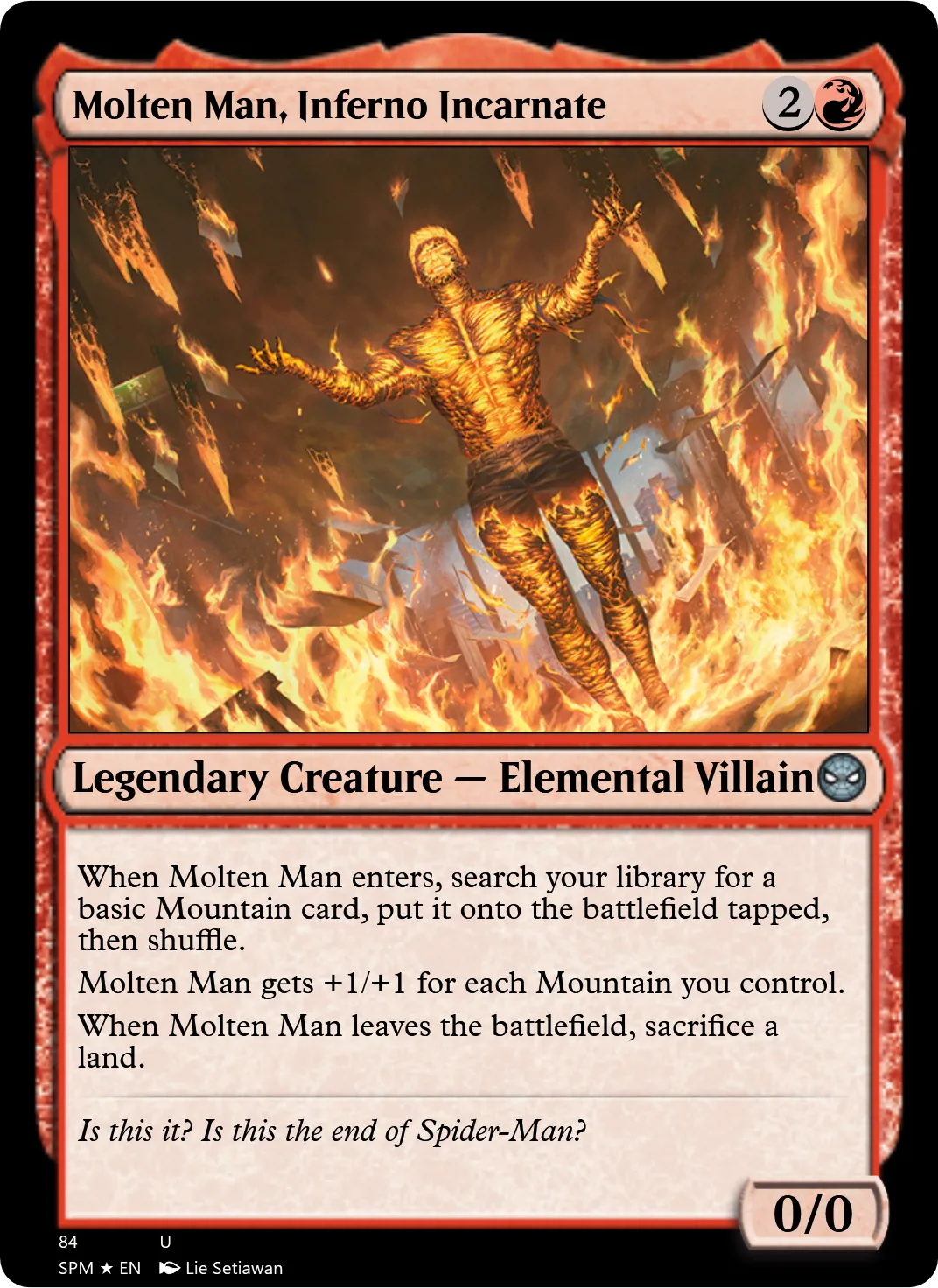 Molten Man, Inferno Incarnate