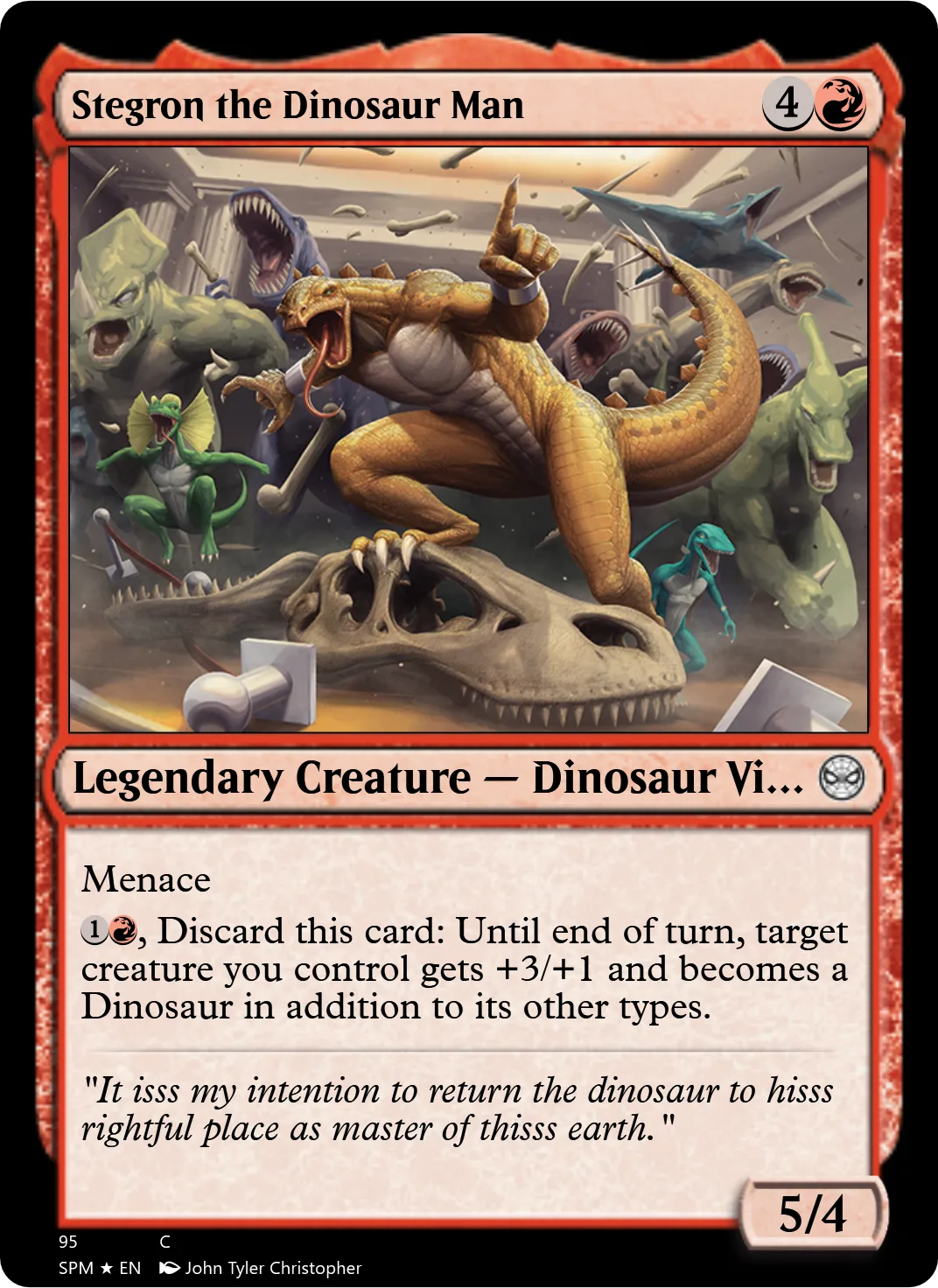 Stegron the Dinosaur Man