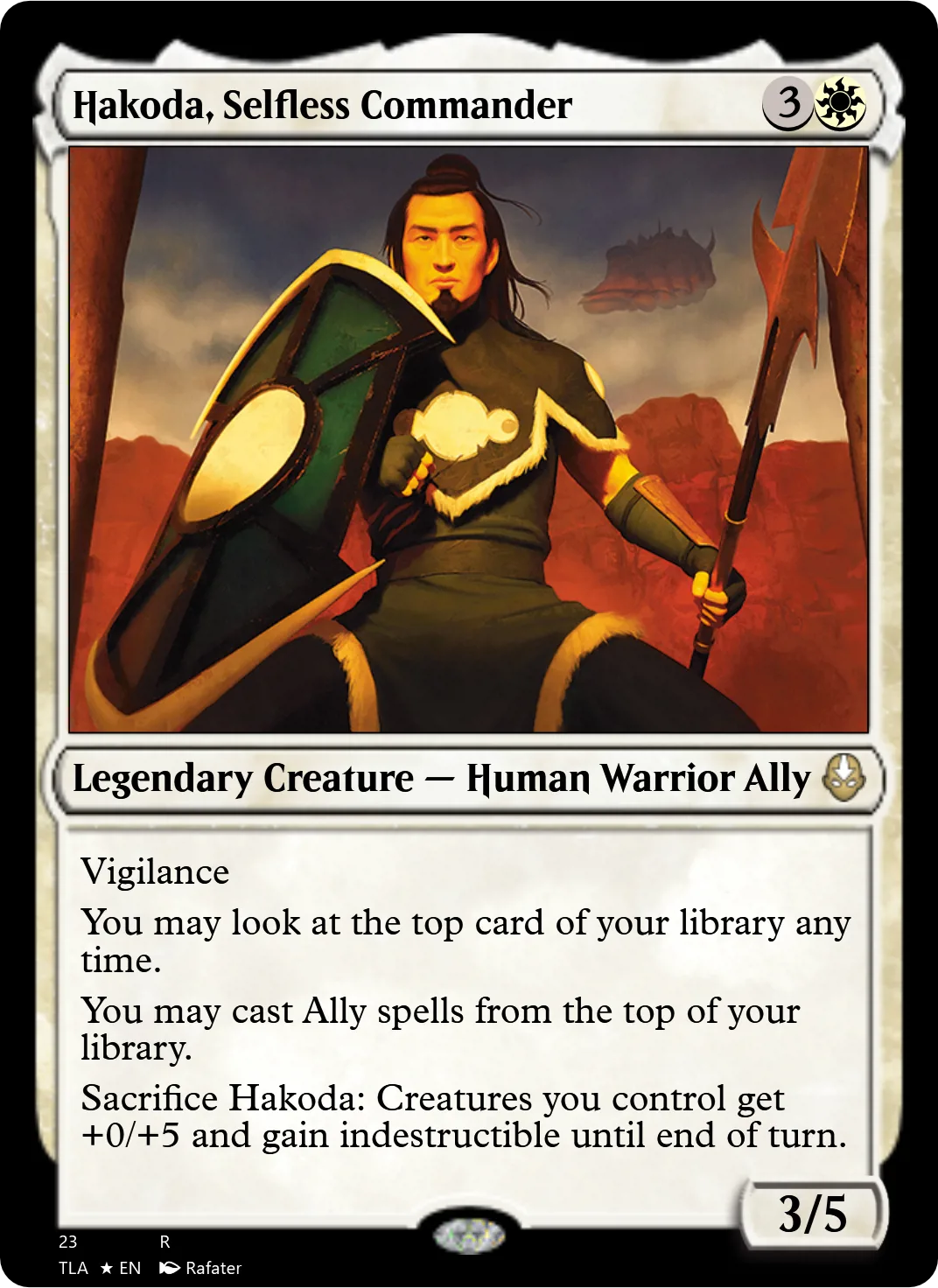 Hakoda, Selfless Commander