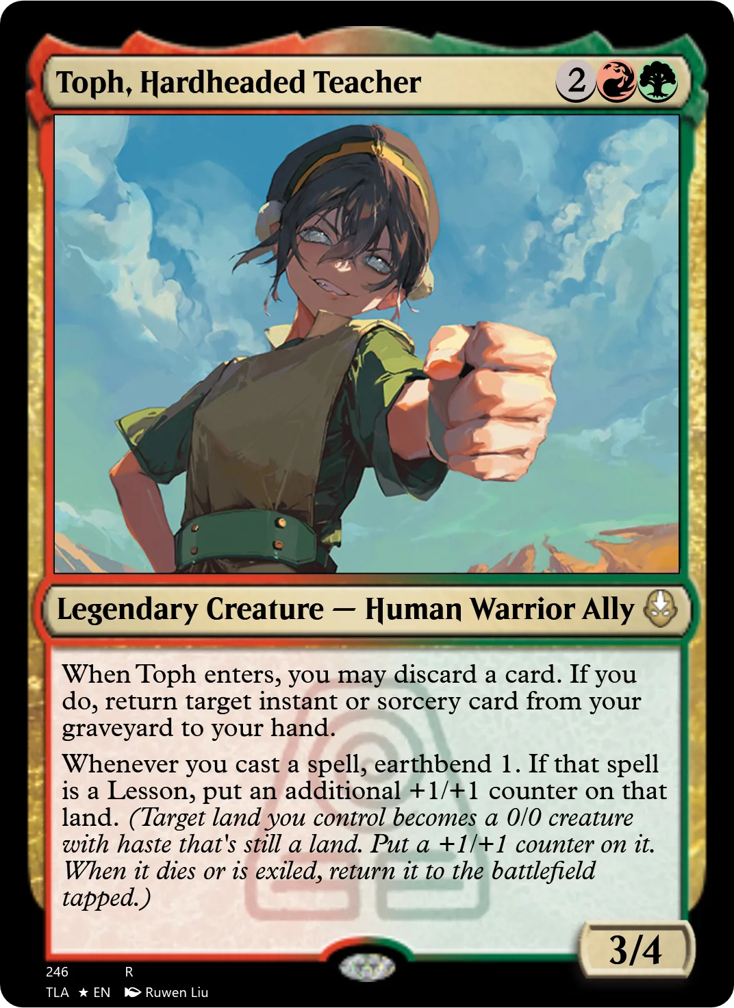 Toph, Hardheaded Teacher