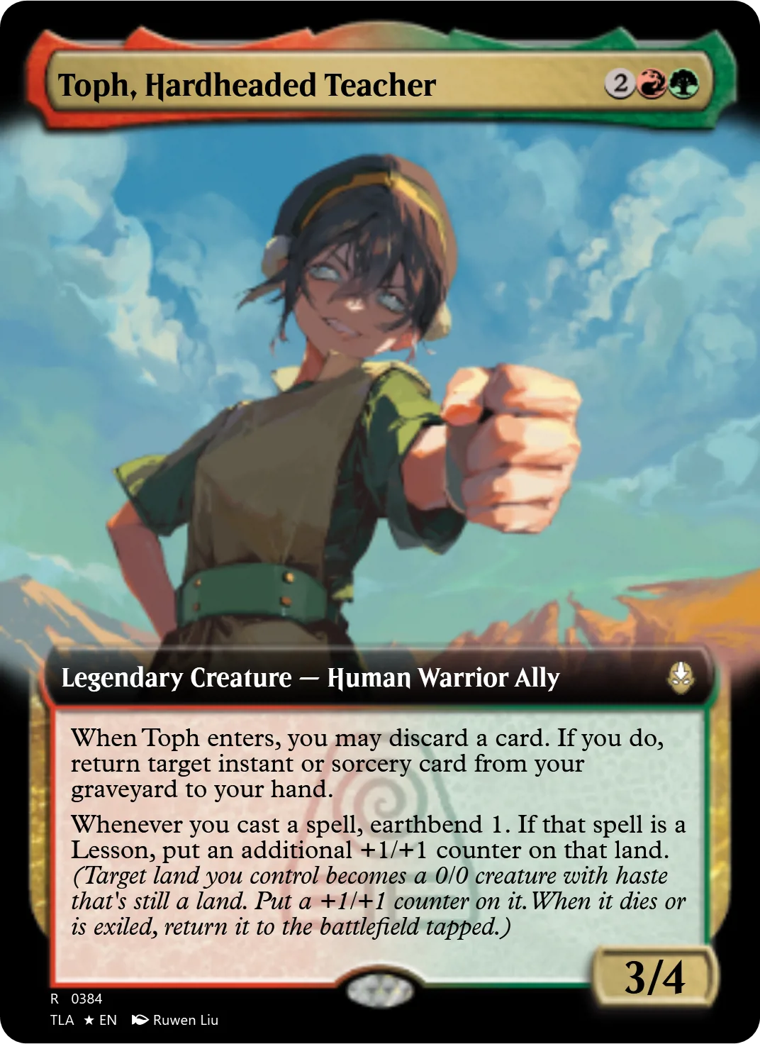 Toph, Hardheaded Teacher