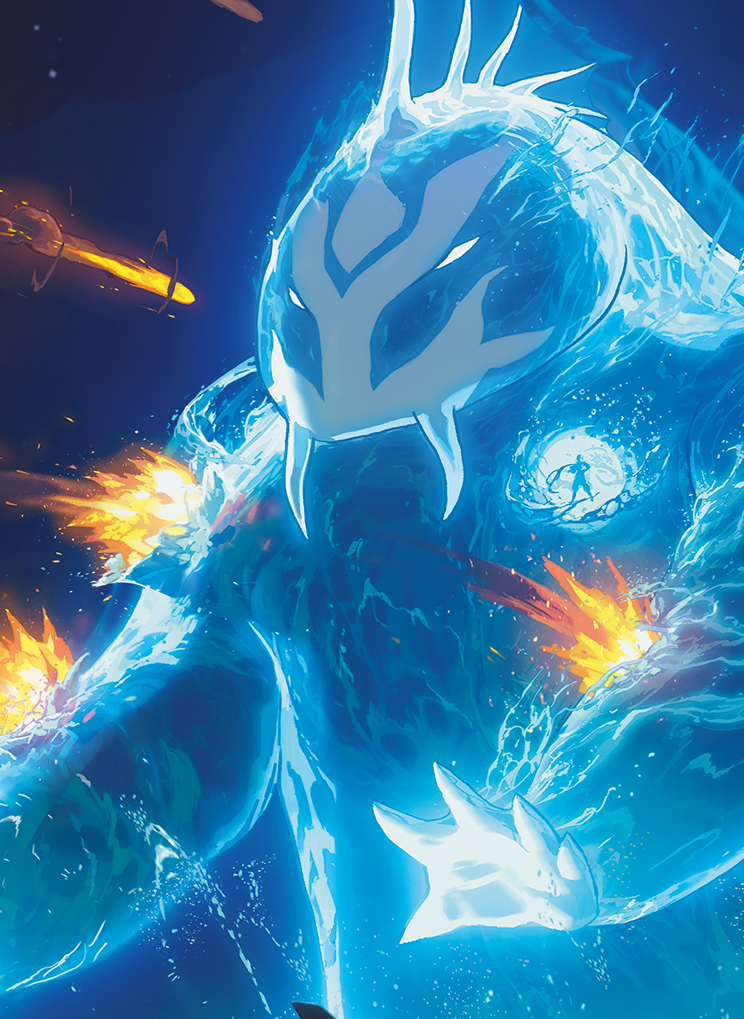 Aang and La, Ocean's Fury