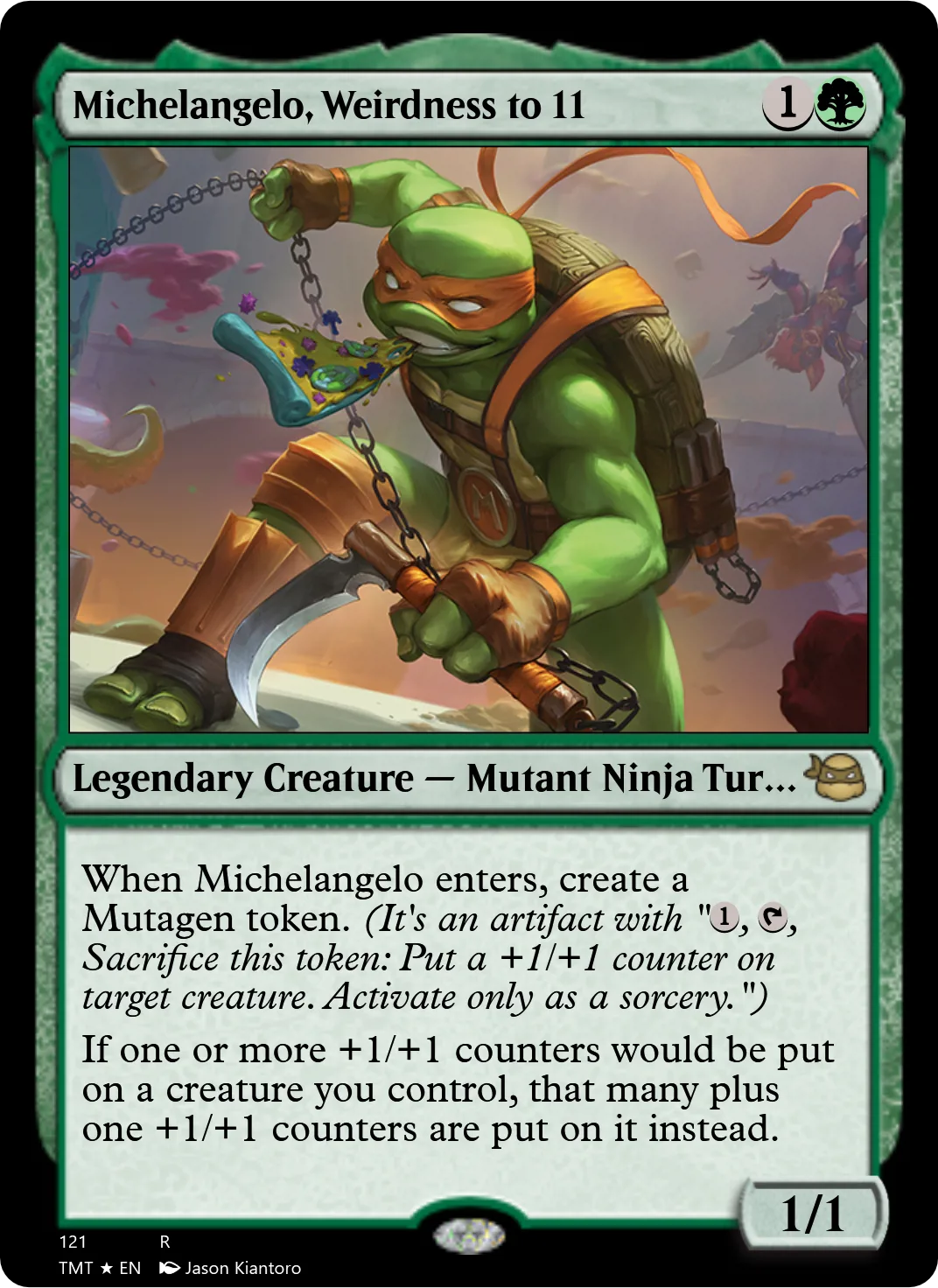 Michelangelo, Weirdness to 11