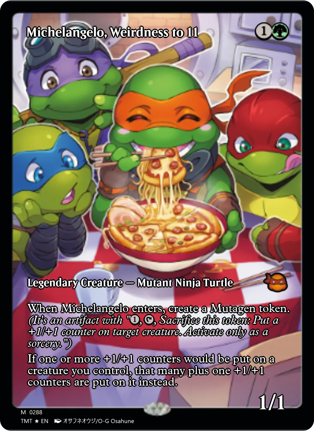 Michelangelo, Weirdness to 11