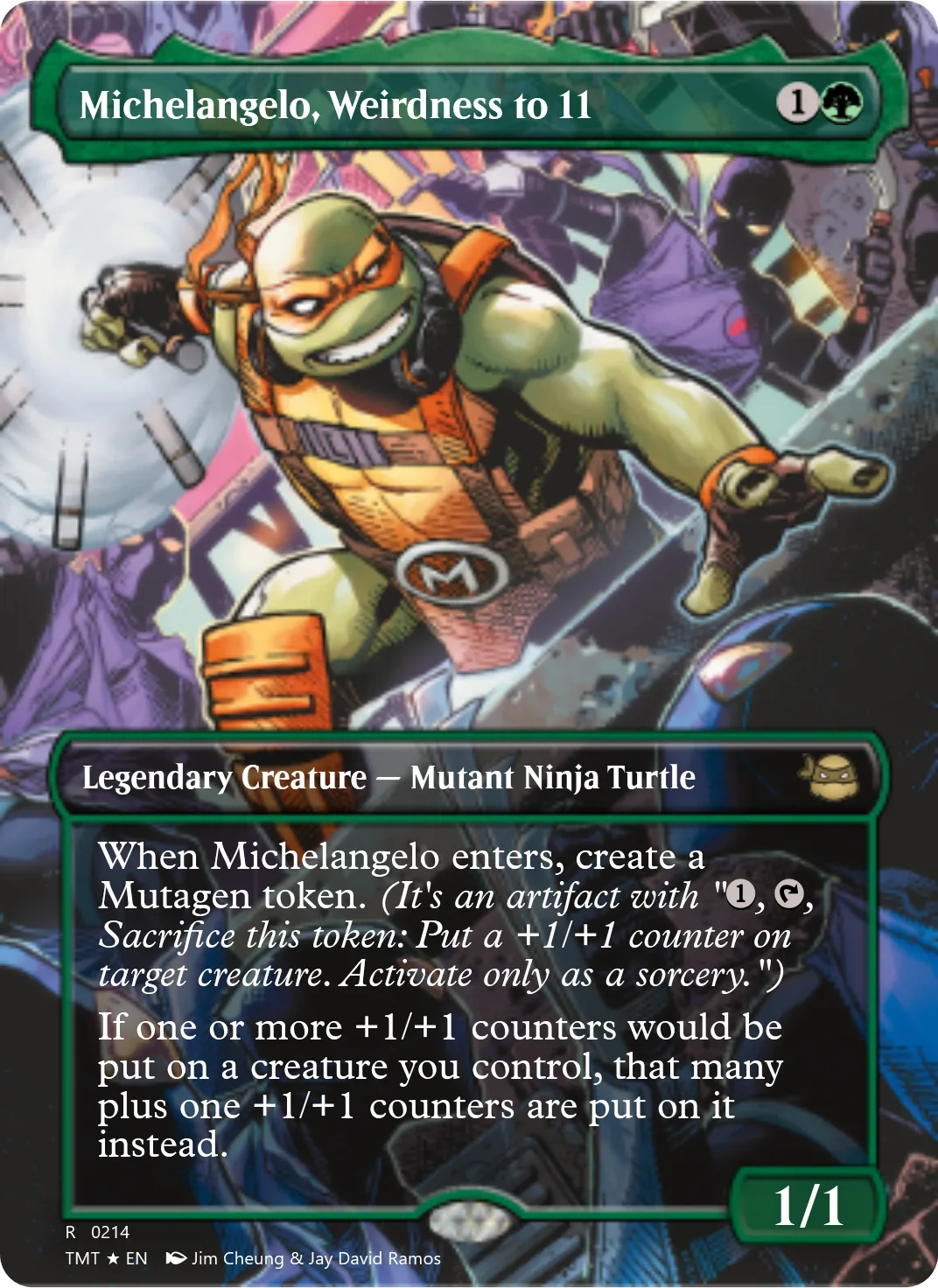 Michelangelo, Weirdness to 11