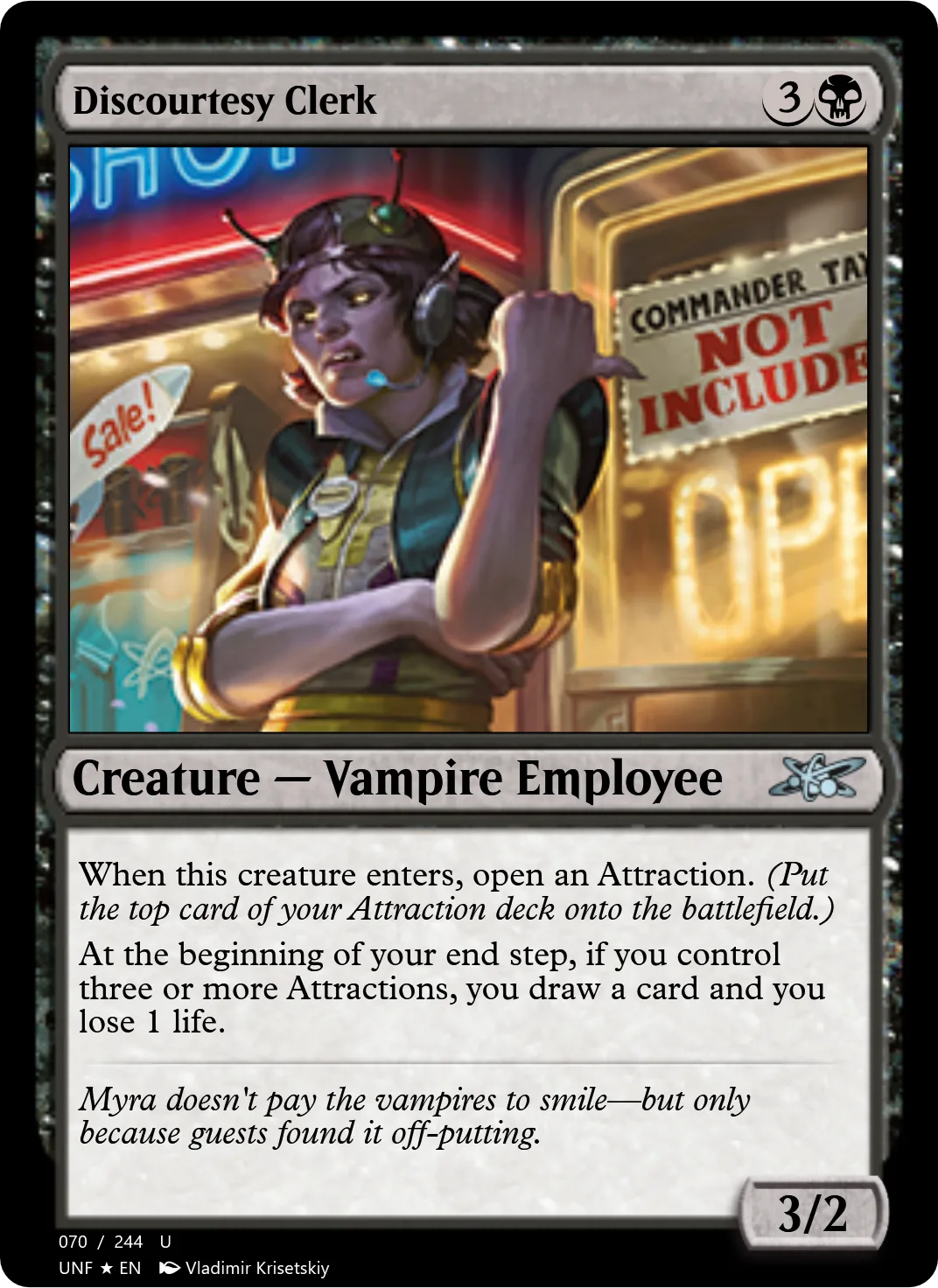 Discourtesy Clerk