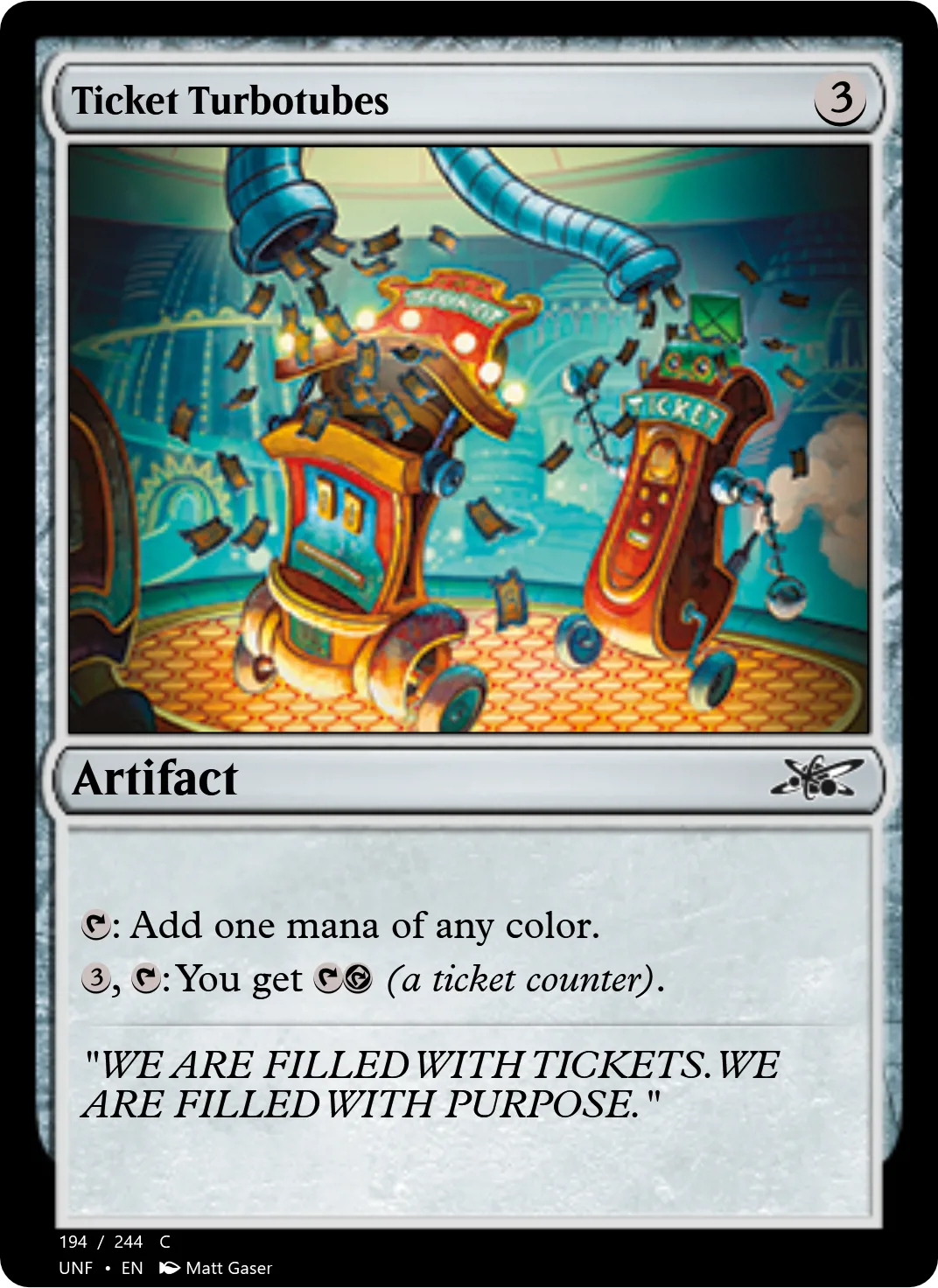 Ticket Turbotubes