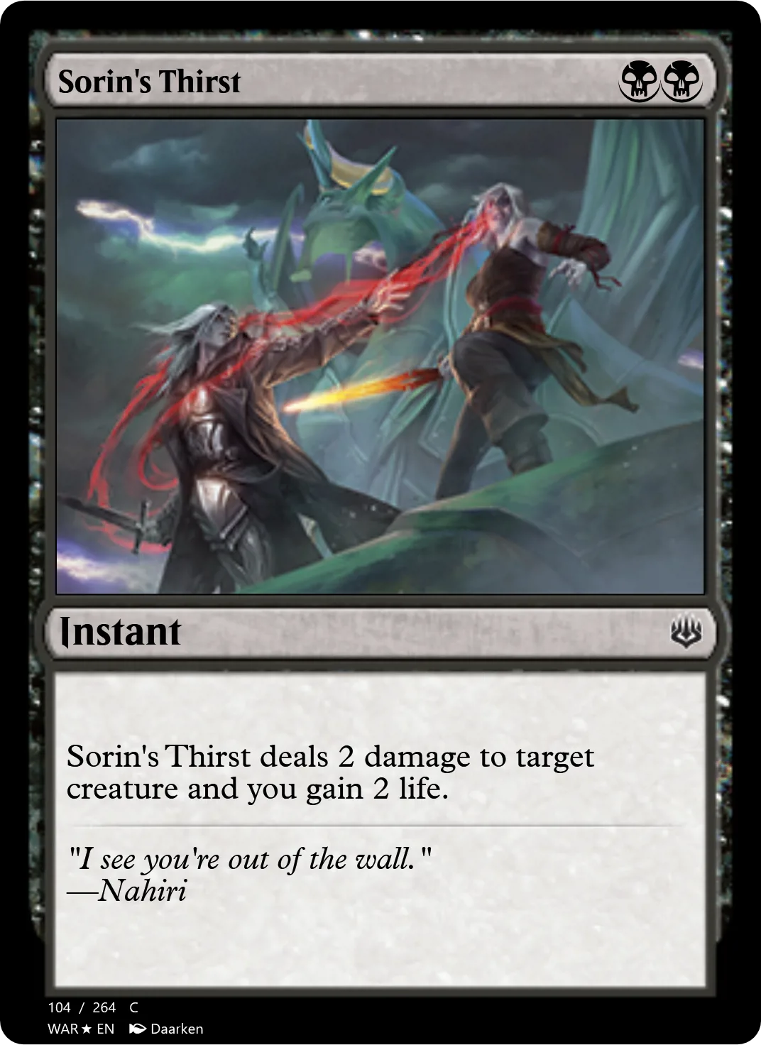Sorin's Thirst