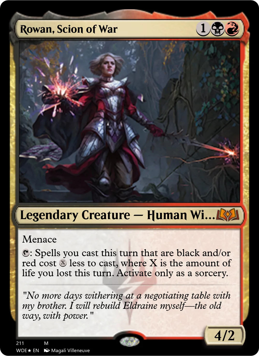 Rowan, Scion of War