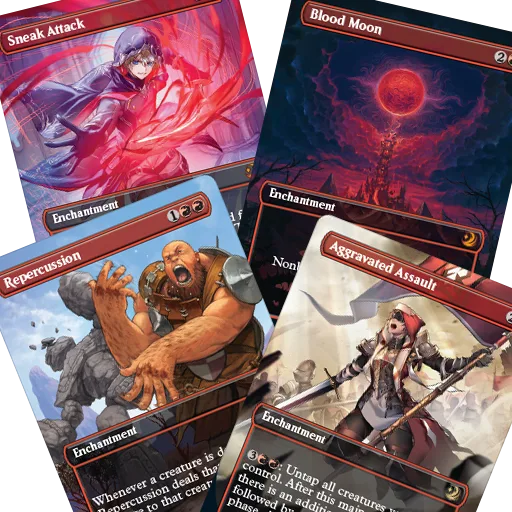 Anime Borderless Bundle Red