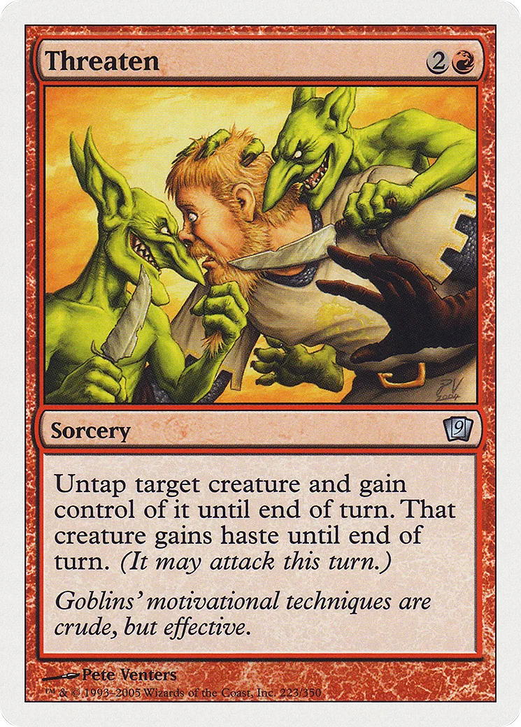 Threaten