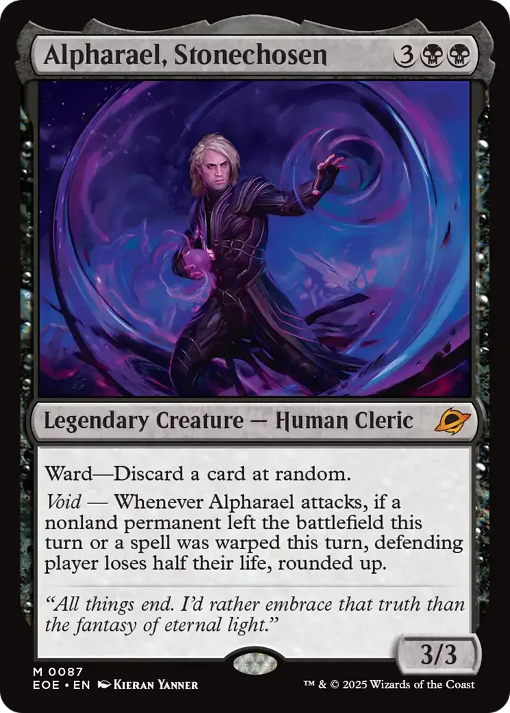 Alpharael, Stonechosen